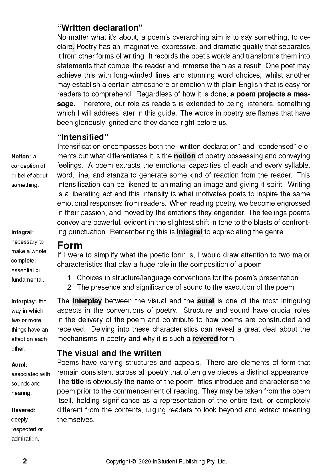 ATAR Notes Analysis Guides: How To Analyse Poetry - Image 6
