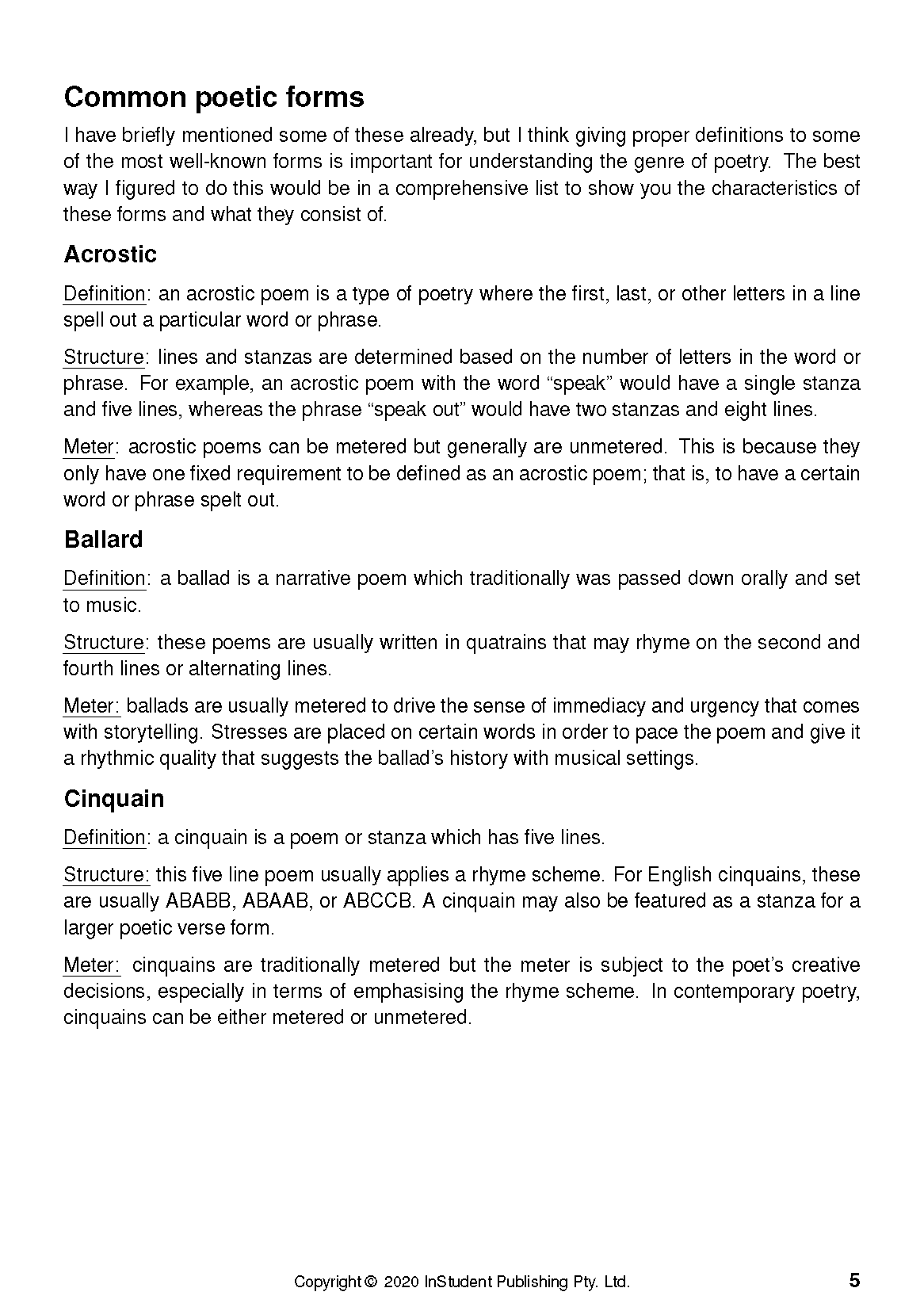ATAR Notes Analysis Guides: How To Analyse Poetry - Image 9