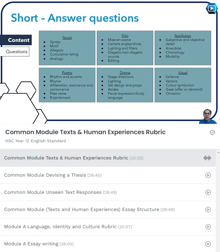 ATAR Notes Complete Course Videos: HSC Year 12 English Standard - Image 2