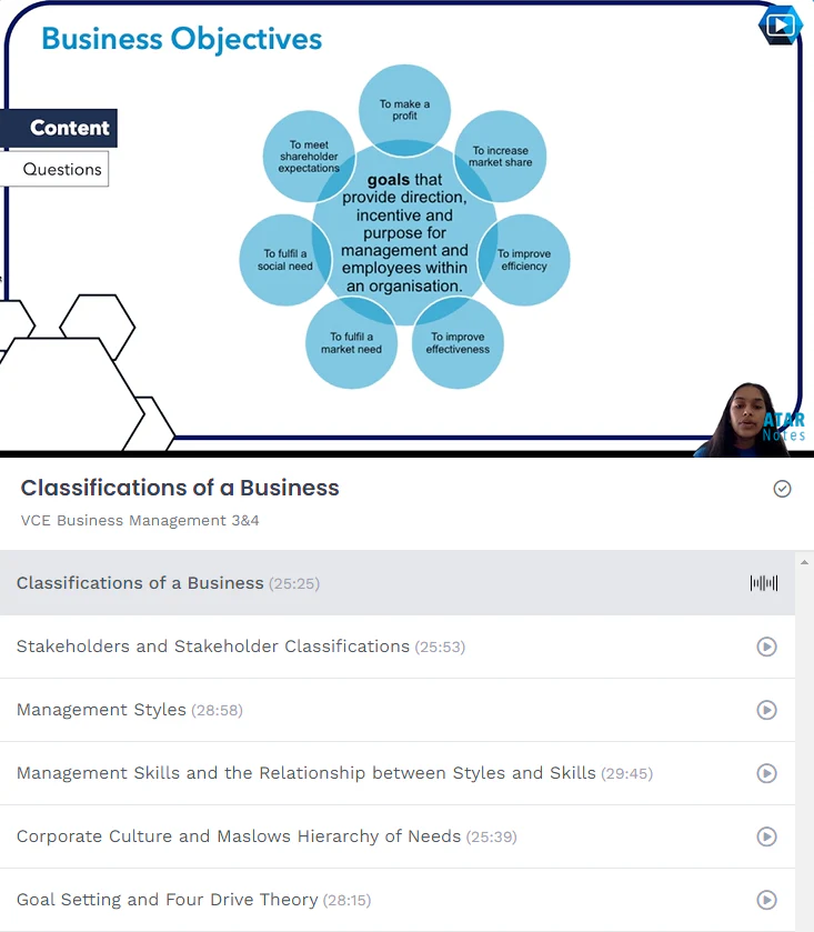 ATAR Notes Complete Course Videos: VCE Business Management 3&4 - Image 2