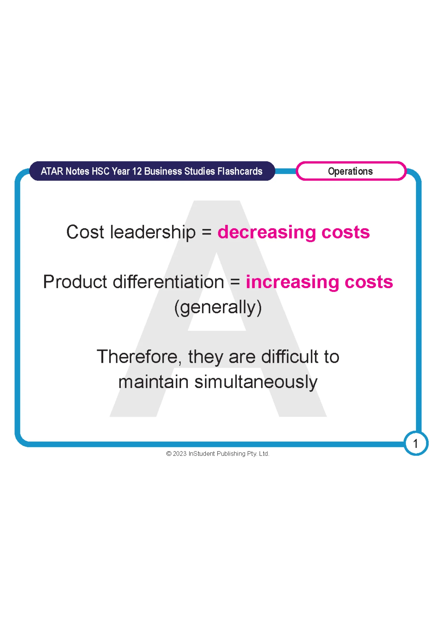 ATAR Notes HSC Year 12 Business Studies Flashcards - Image 3