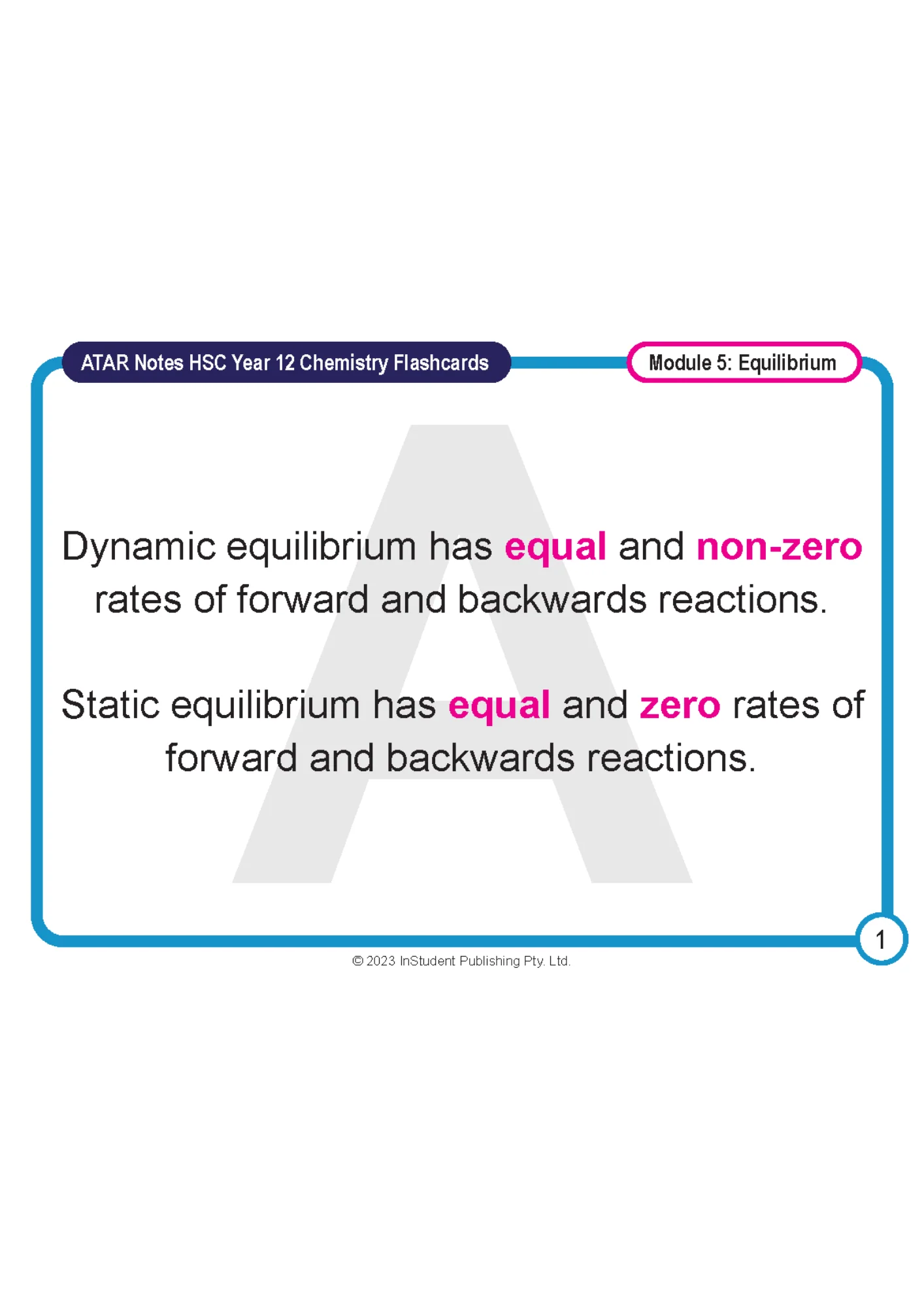 ATAR Notes HSC Year 12 Chemistry Flashcards - Image 3
