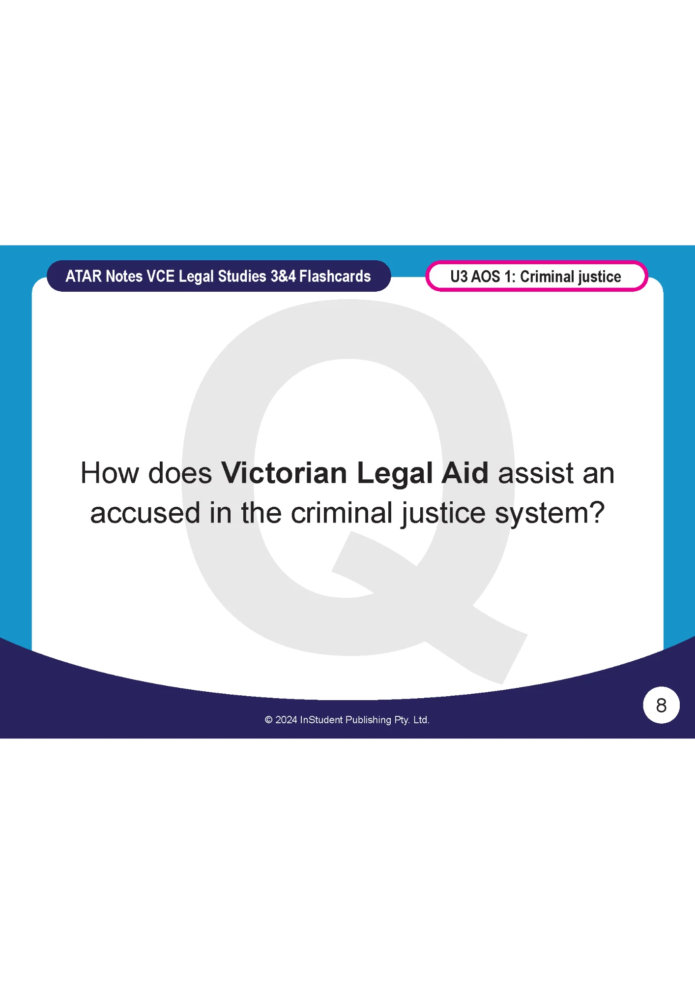 ATAR Notes VCE Legal Studies 3&4 Flashcards - Image 4