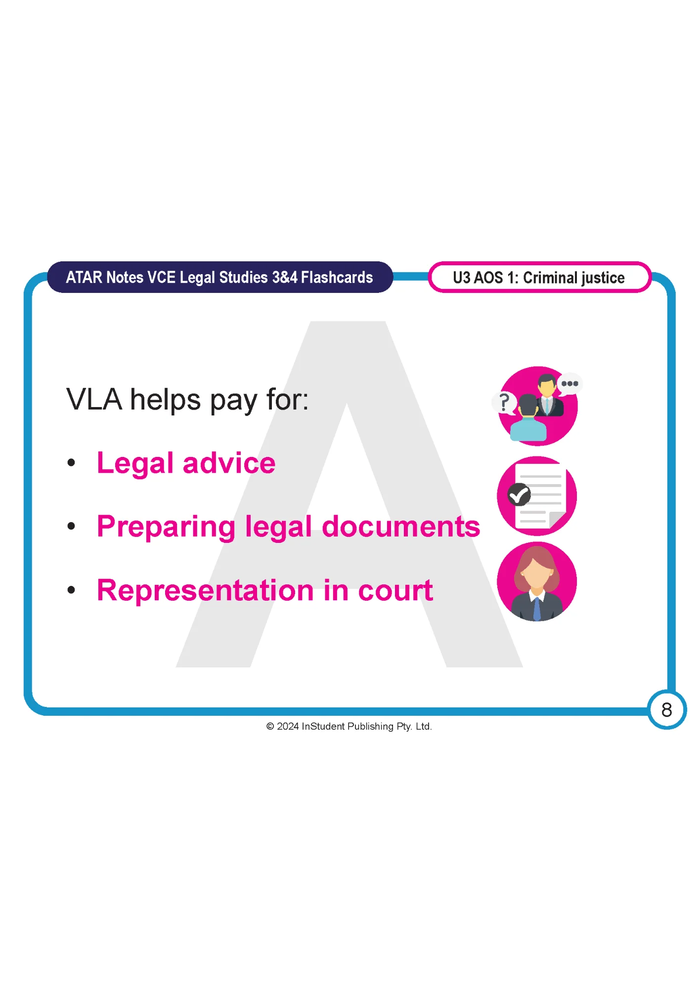 ATAR Notes VCE Legal Studies 3&4 Flashcards - Image 5