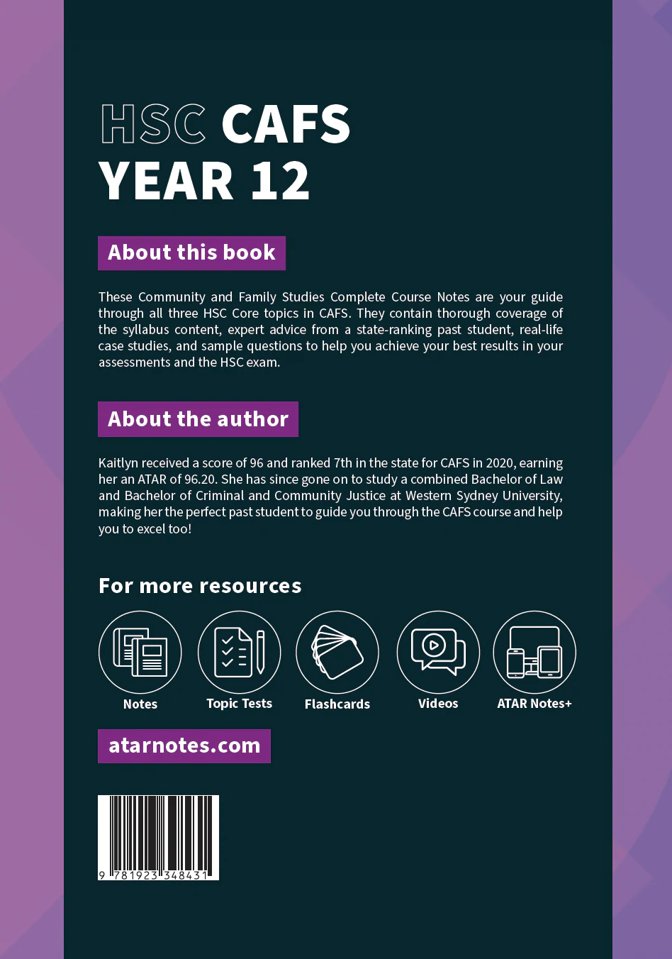 ATAR Notes HSC Year 12 Community and Family Studies (CAFS) Complete Course Notes (2026-2028) - Image 12