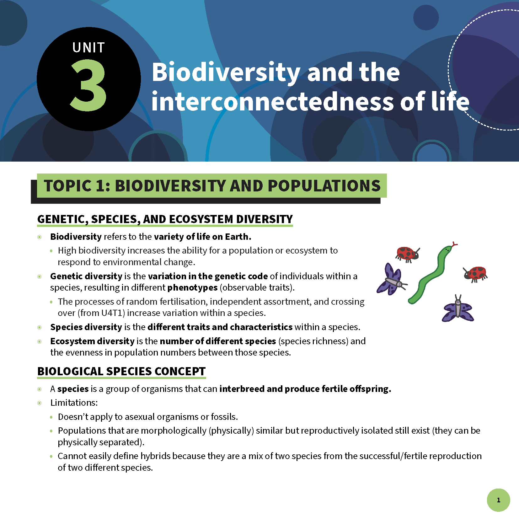 ATAR Notes QCE Biology 3&4 Summary Sheets (2026-2028) - Image 3