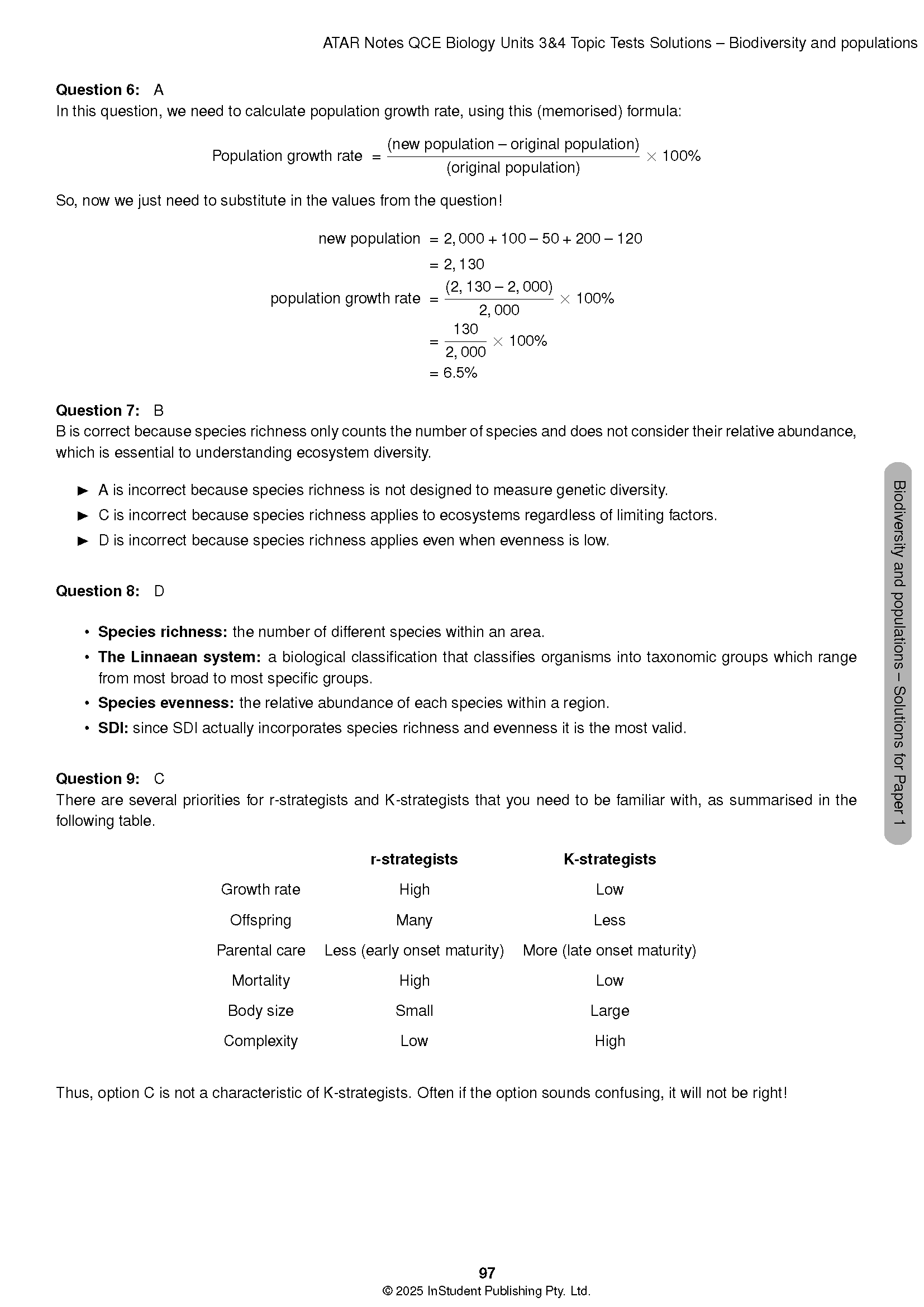 ATAR Notes QCE Biology 3&4 Topic Tests (2026-2028) - Image 10