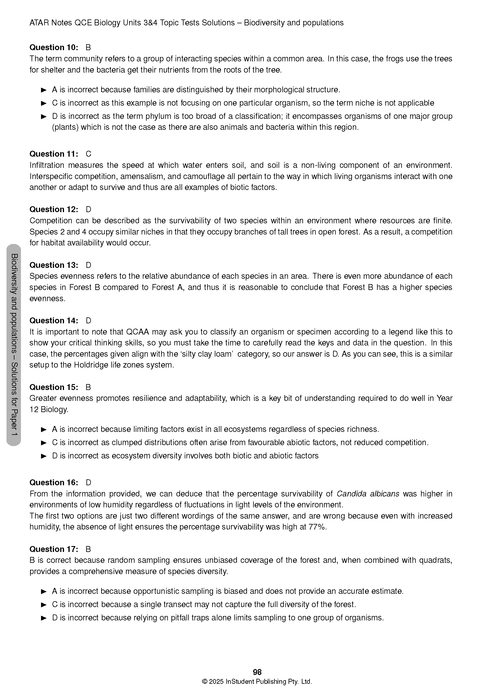 ATAR Notes QCE Biology 3&4 Topic Tests (2026-2028) - Image 11