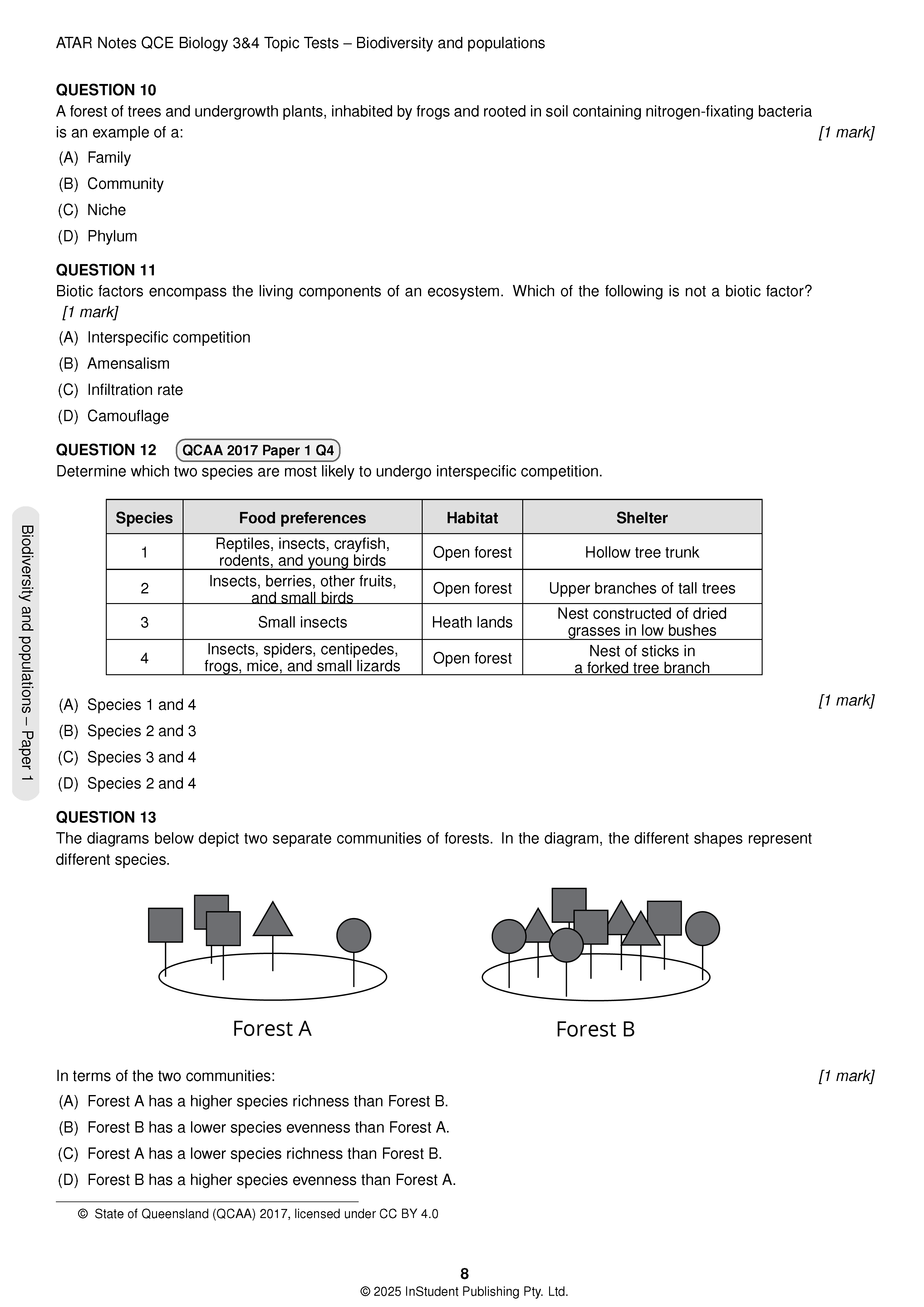 ATAR Notes QCE Biology 3&4 Topic Tests (2026-2028) - Image 7