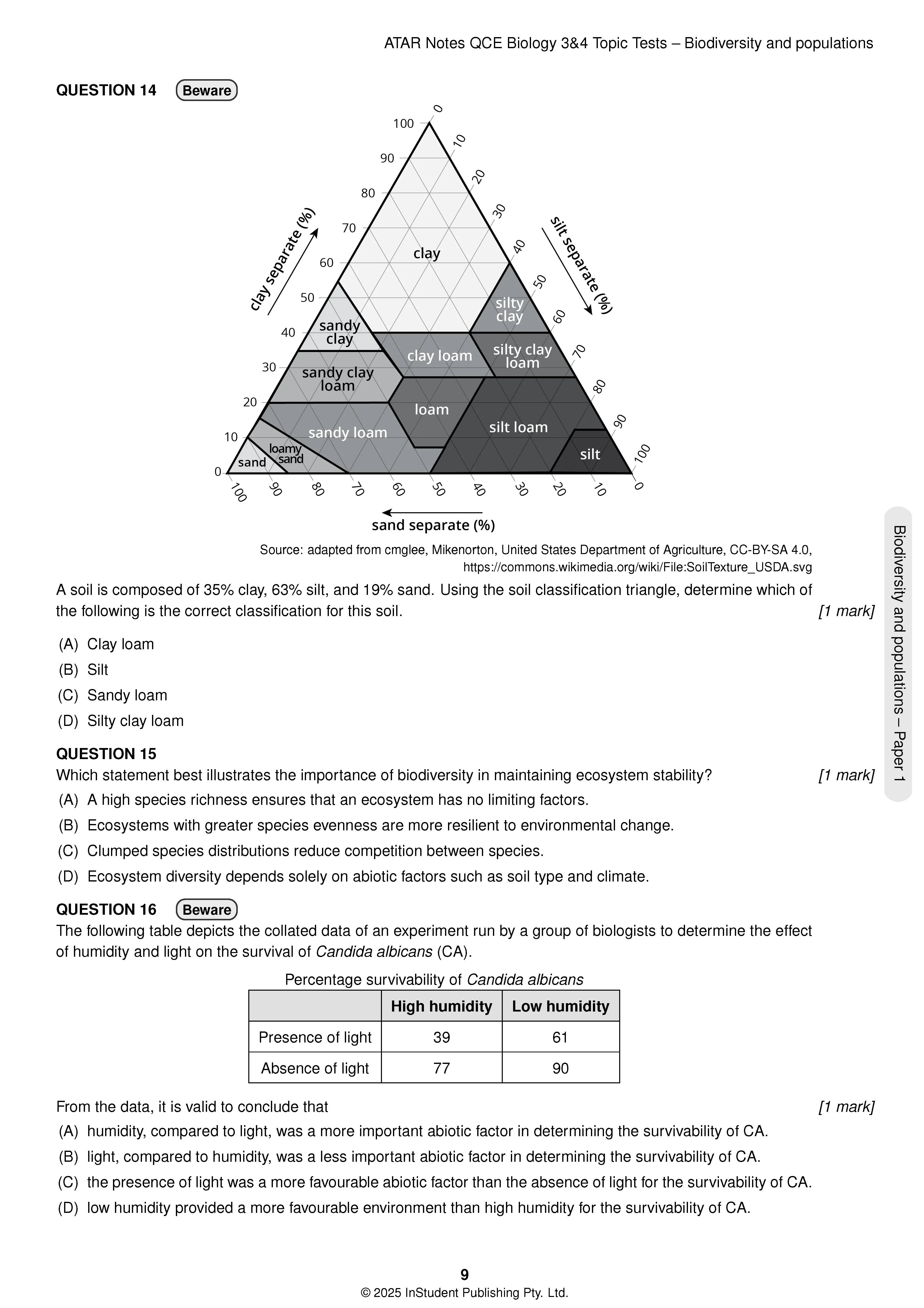 ATAR Notes QCE Biology 3&4 Topic Tests (2026-2028) - Image 8