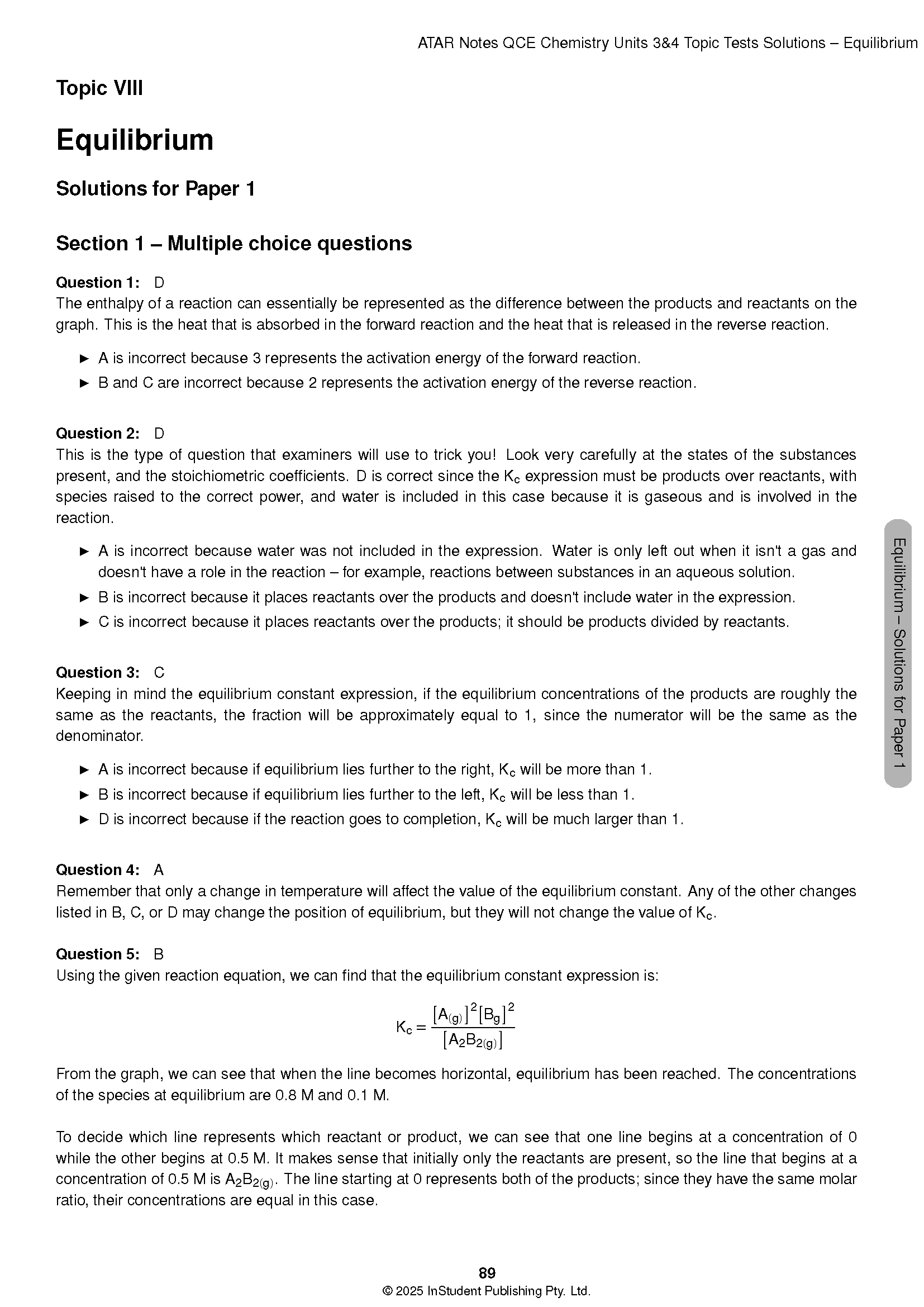 ATAR Notes QCE Chemistry 3&4 Topic Tests (2026-2028) - Image 10