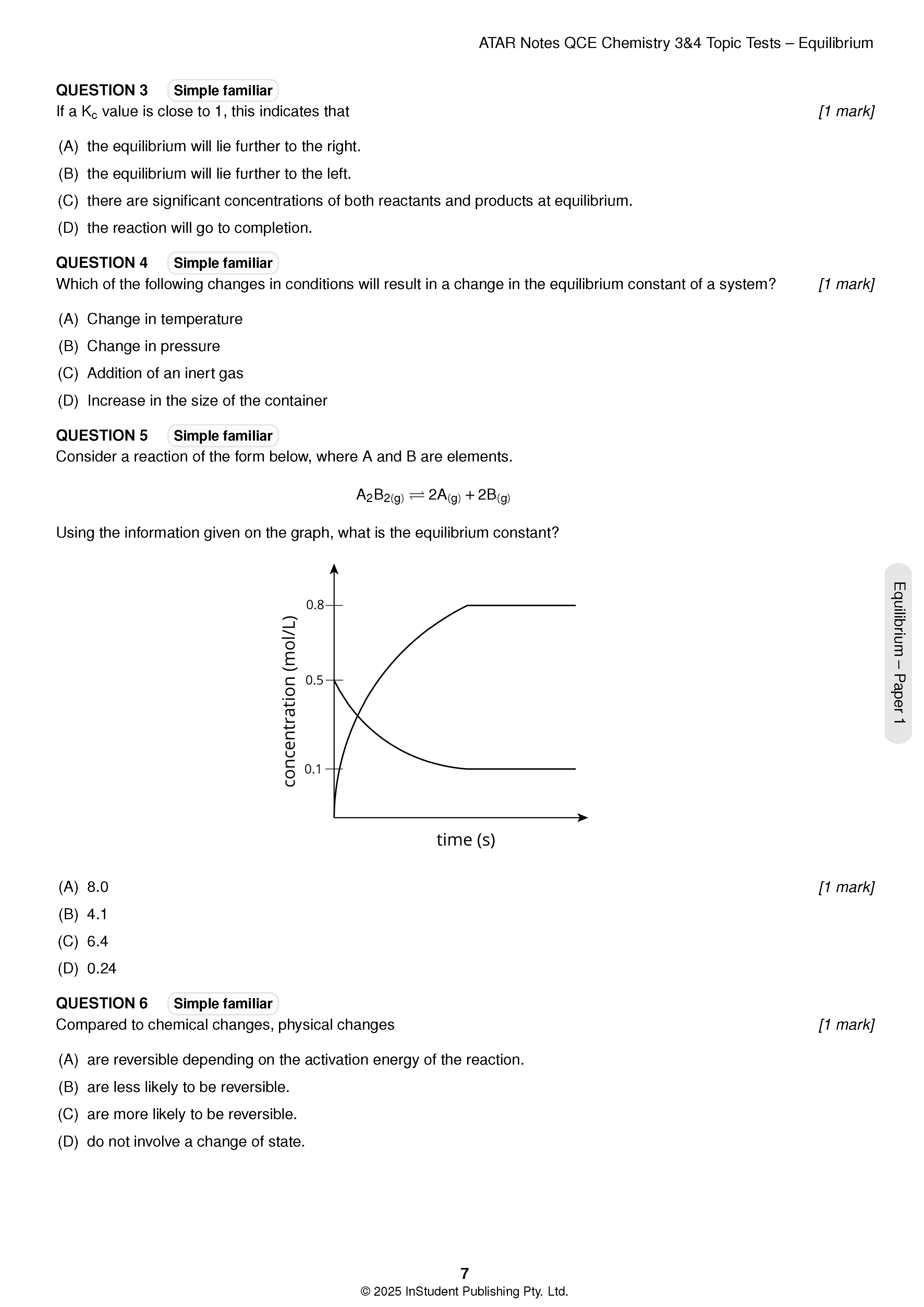 ATAR Notes QCE Chemistry 3&4 Topic Tests (2026-2028) - Image 6