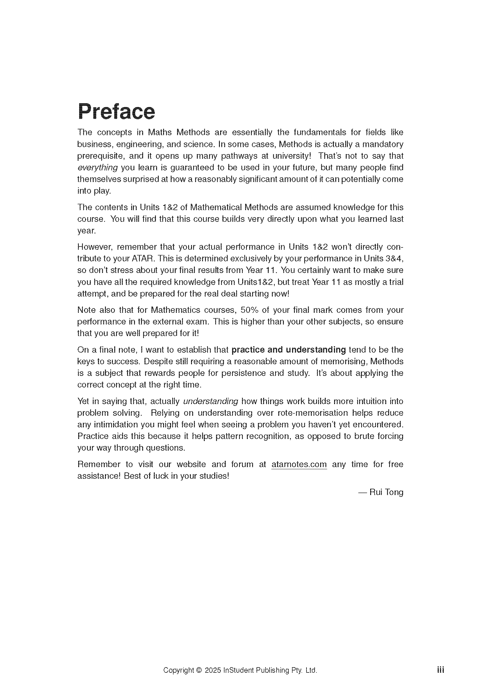 ATAR Notes QCE Maths Methods 3&4 Complete Course Notes (2026-2028) - Image 2