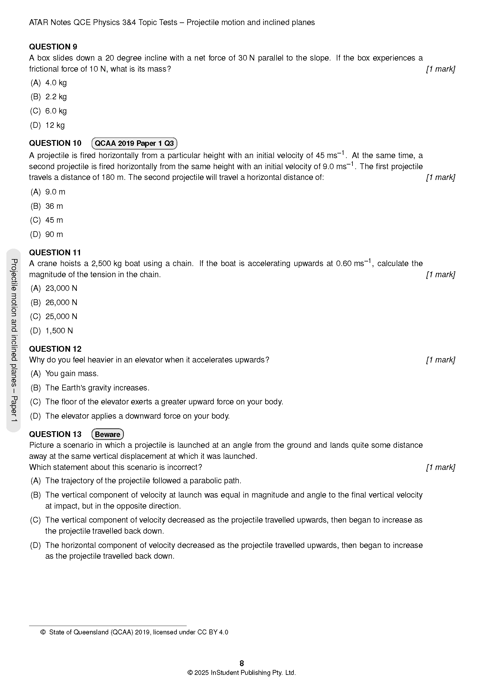 ATAR Notes QCE Physics 3&4 Topic Tests (2026-2028) - Image 7