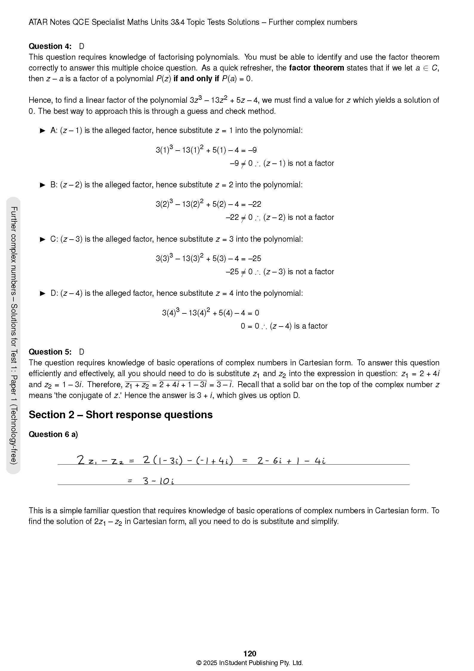 ATAR Notes QCE Specialist Maths 3&4 Topic Tests (2026-2028) - Image 12