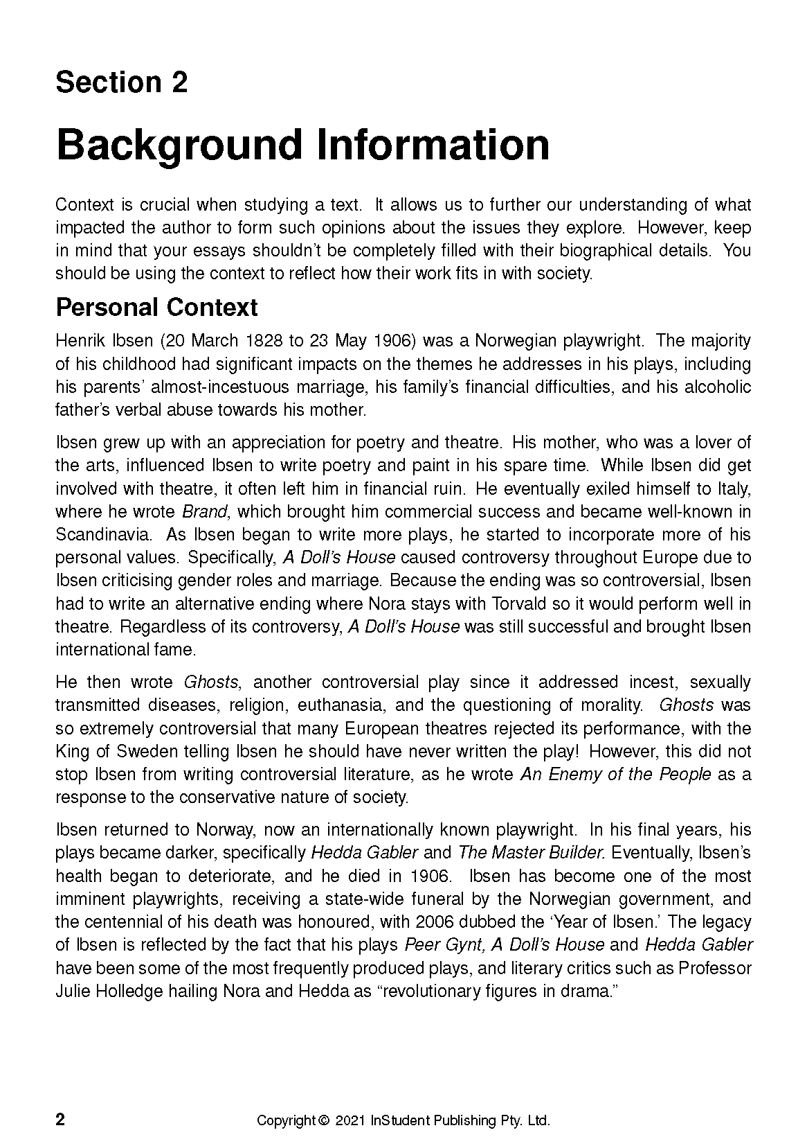 ATAR Notes Text Guide: A Doll's House by Henrik Ibsen - Image 6