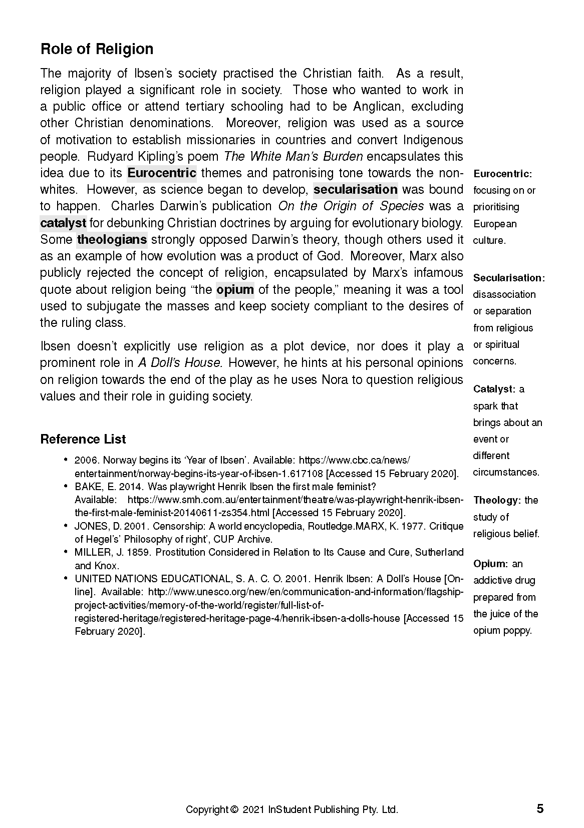 ATAR Notes Text Guide: A Doll's House by Henrik Ibsen - Image 9