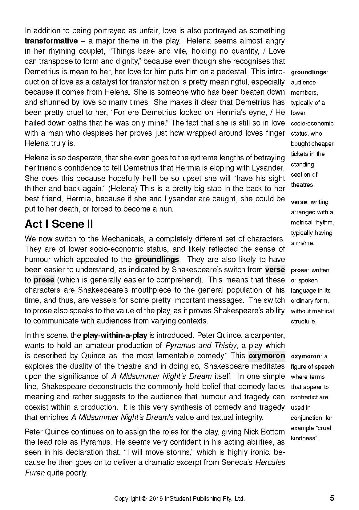 ATAR Notes Text Guide: A Midsummer Night's Dream by William Shakespeare - Image 8