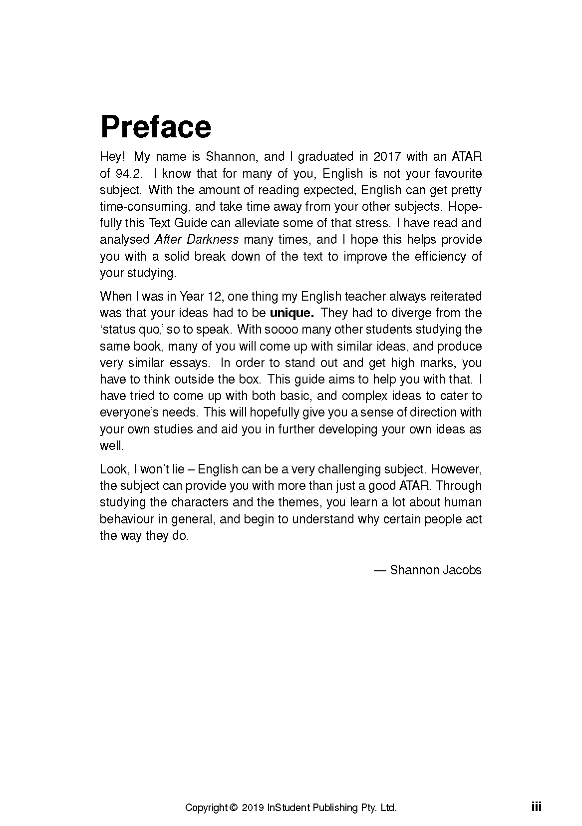 ATAR Notes Text Guide: After Darkness by Christine Piper - Image 2