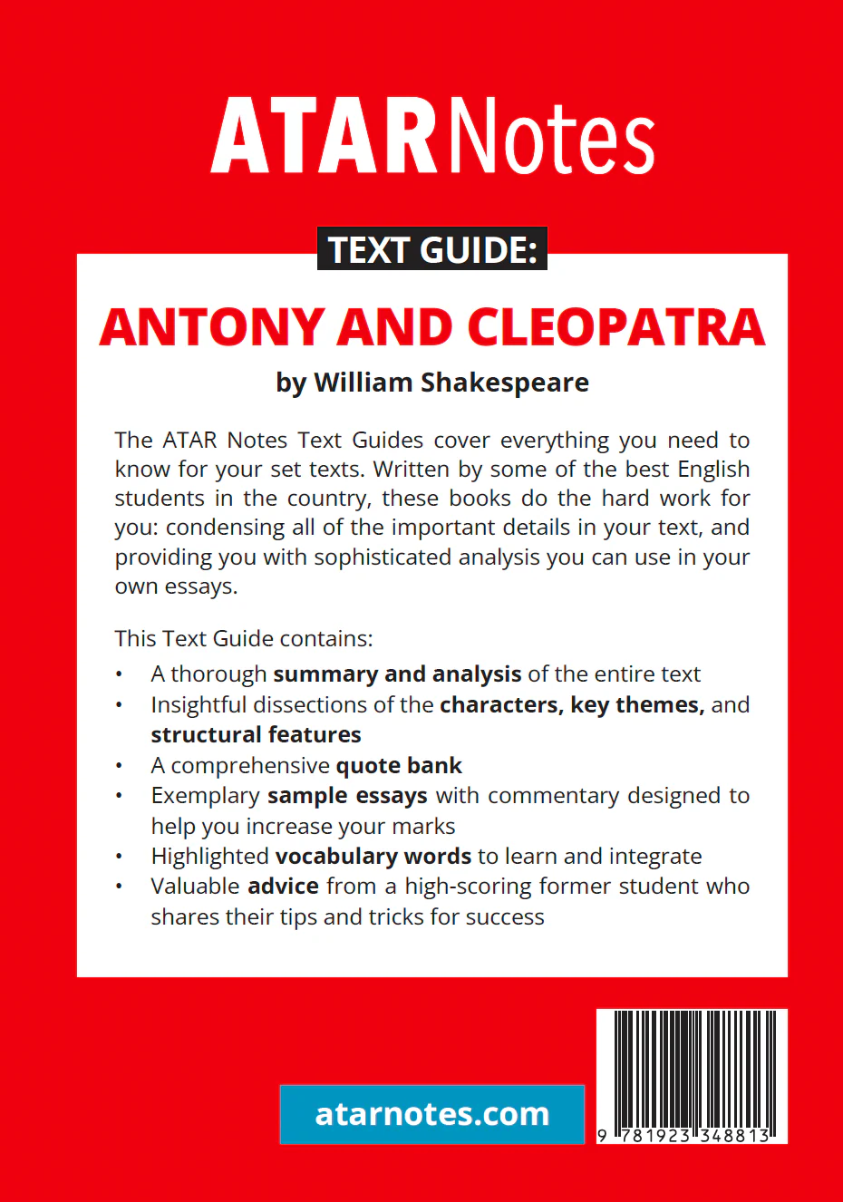 ATAR Notes Text Guide: Antony and Cleopatra by William Shakespeare - Image 11