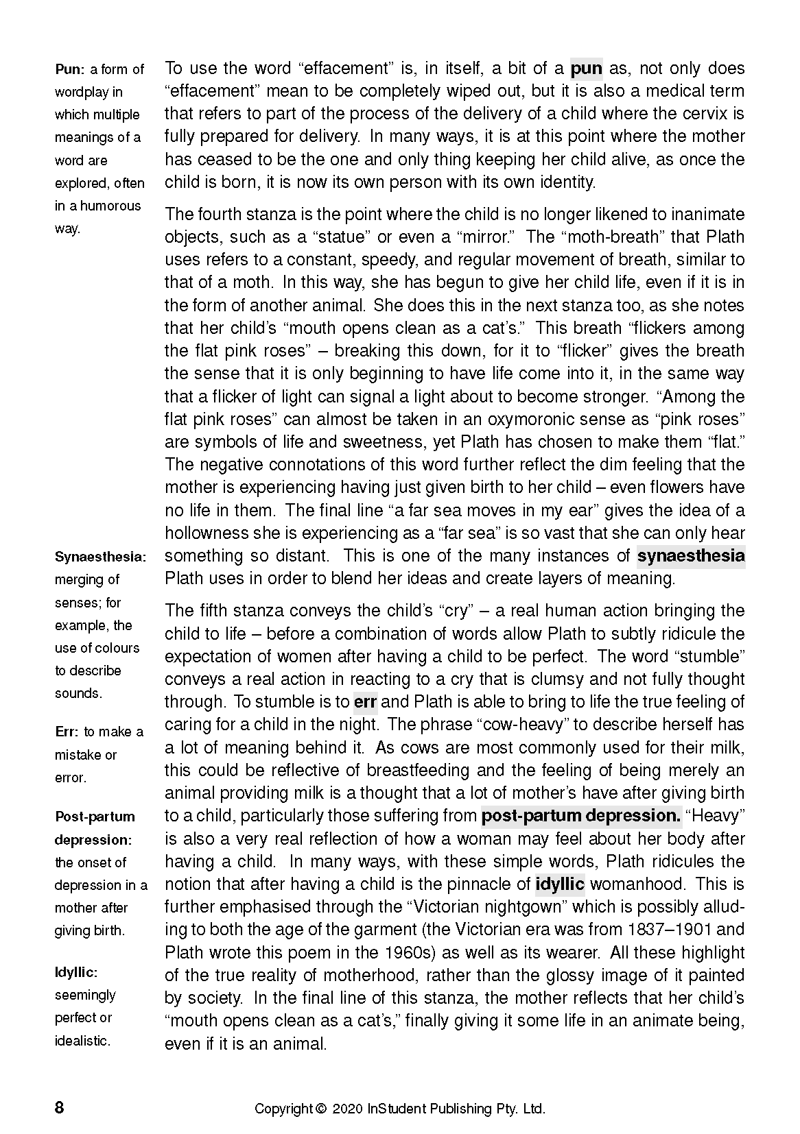 ATAR Notes Text Guide: Ariel by Sylvia Plath - Image 12