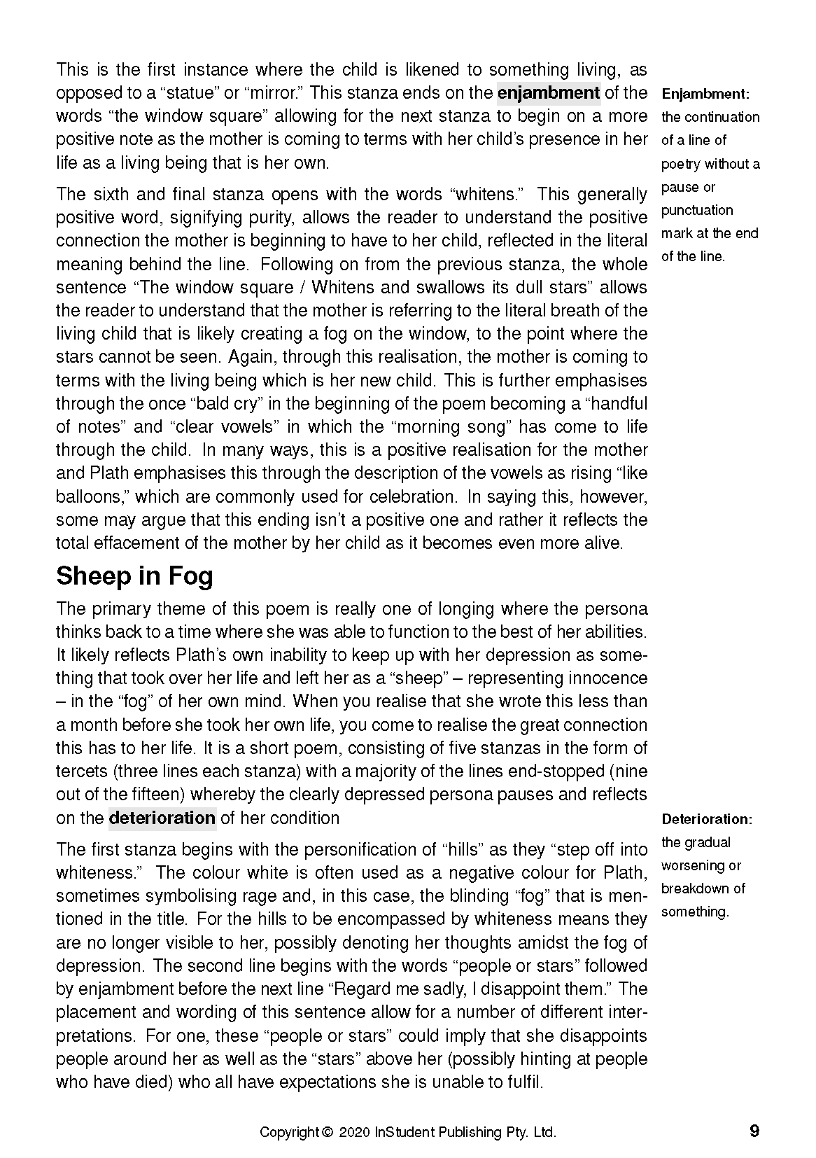 ATAR Notes Text Guide: Ariel by Sylvia Plath - Image 13