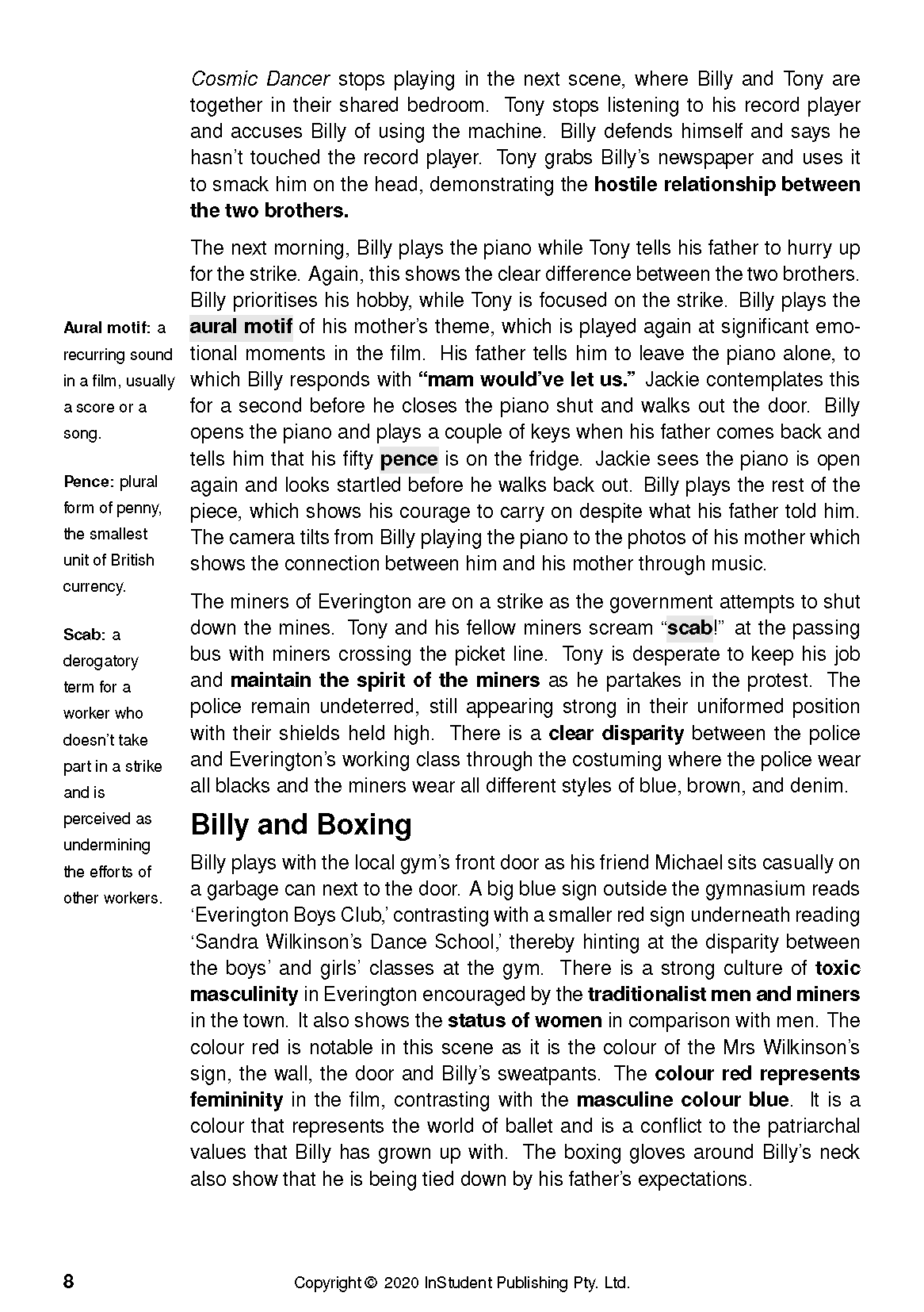 ATAR Notes Text Guide: Billy Elliot by Stephen Daldry - Image 11