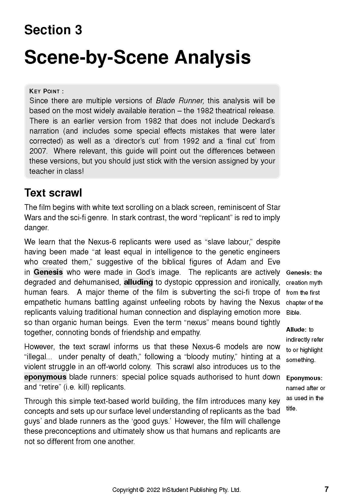 ATAR Notes Text Guide: Blade Runner by Ridley Scott - Image 10