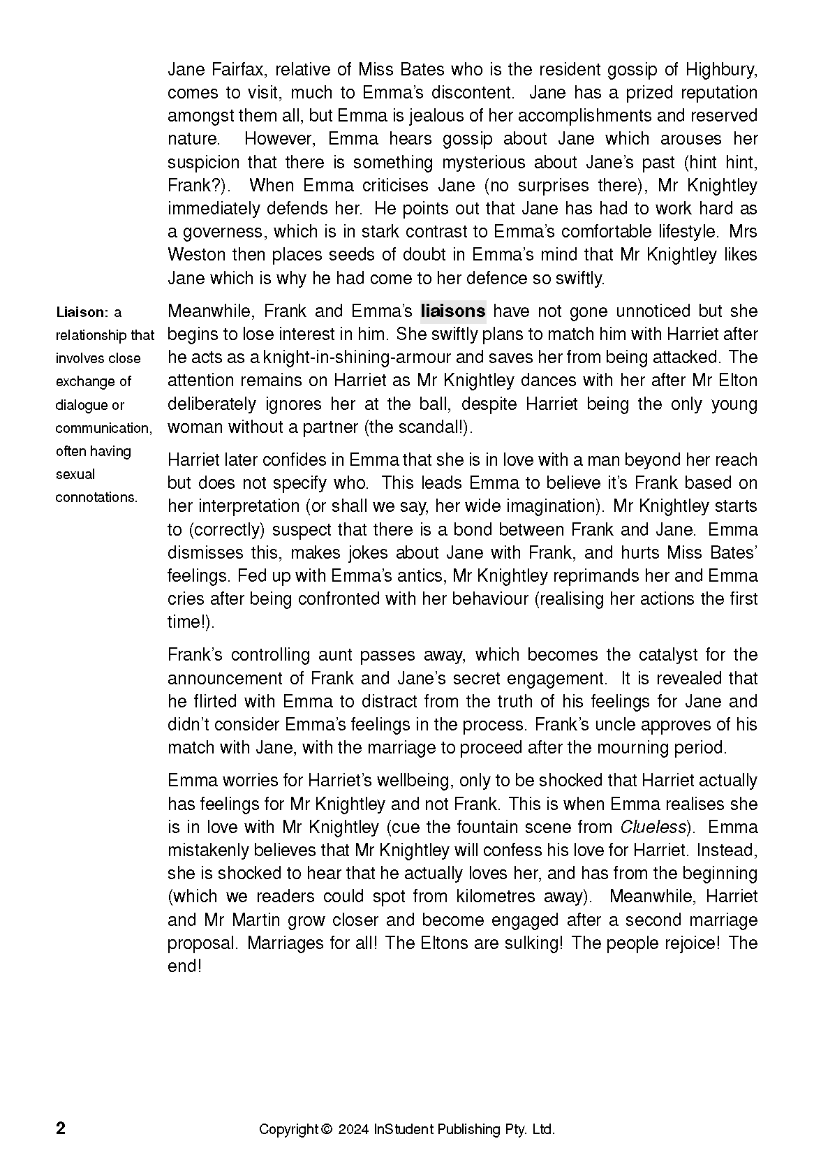 ATAR Notes Text Guide: Emma by Jane Austen - Image 7