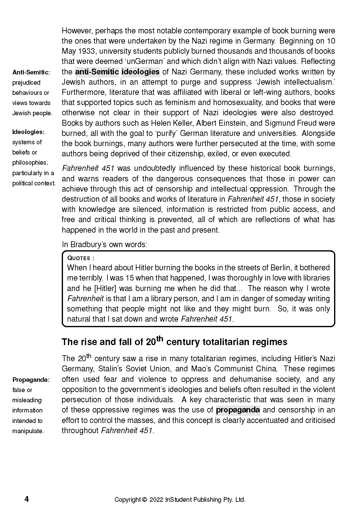 ATAR Notes Text Guide: Fahrenheit 451 by Ray Bradbury - Image 8