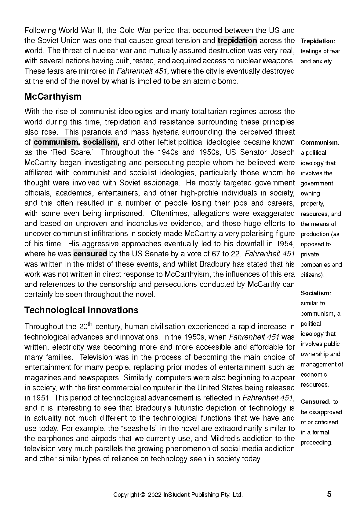 ATAR Notes Text Guide: Fahrenheit 451 by Ray Bradbury - Image 9