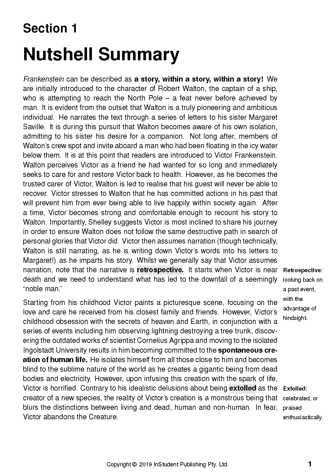 ATAR Notes Text Guide: Frankenstein by Mary Shelley - Image 6
