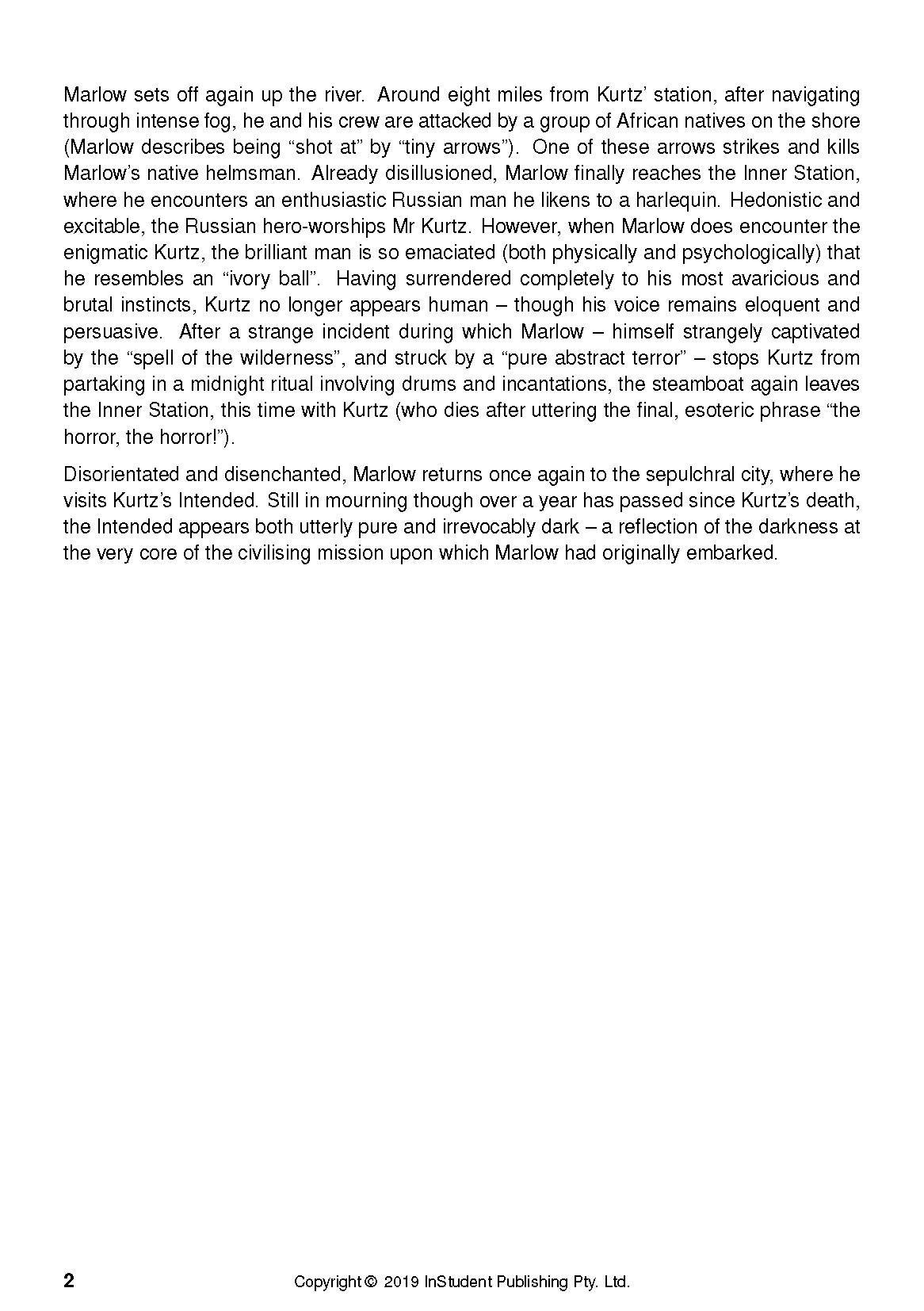 ATAR Notes Text Guide: Heart of Darkness by Joseph Conrad - Image 7