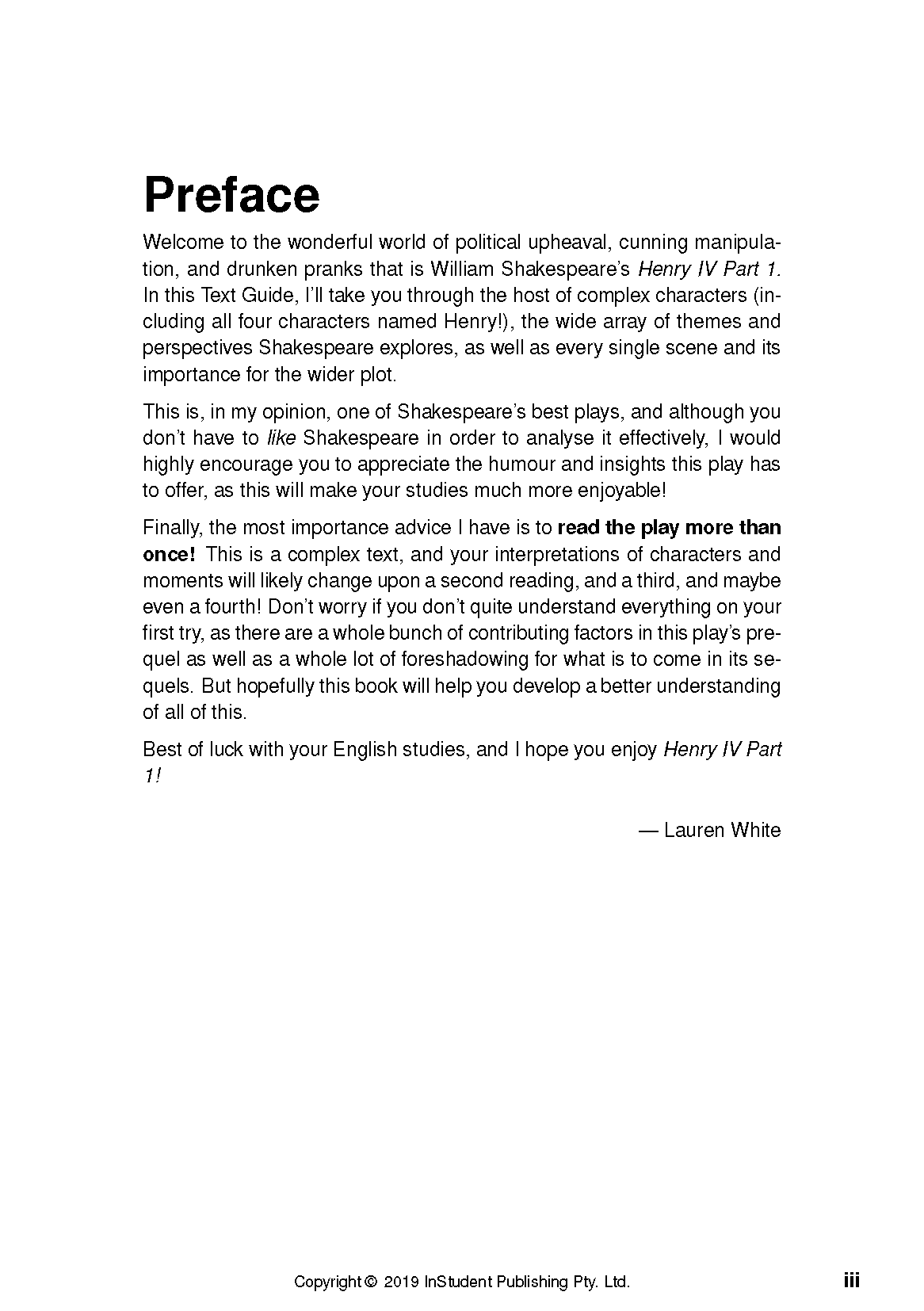 ATAR Notes Text Guide: Henry IV Part 1 by William Shakespeare - Image 2