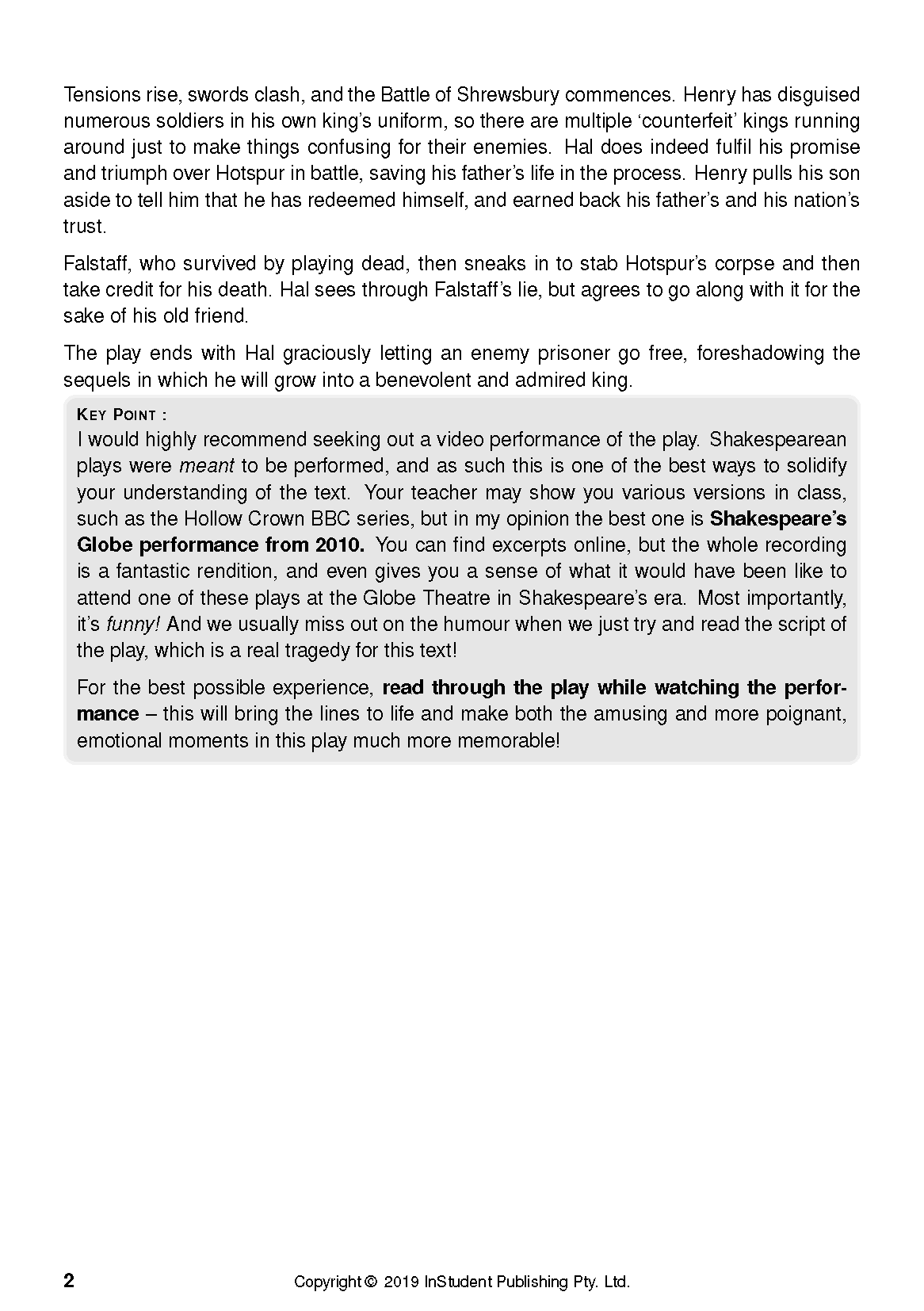 ATAR Notes Text Guide: Henry IV Part 1 by William Shakespeare - Image 7