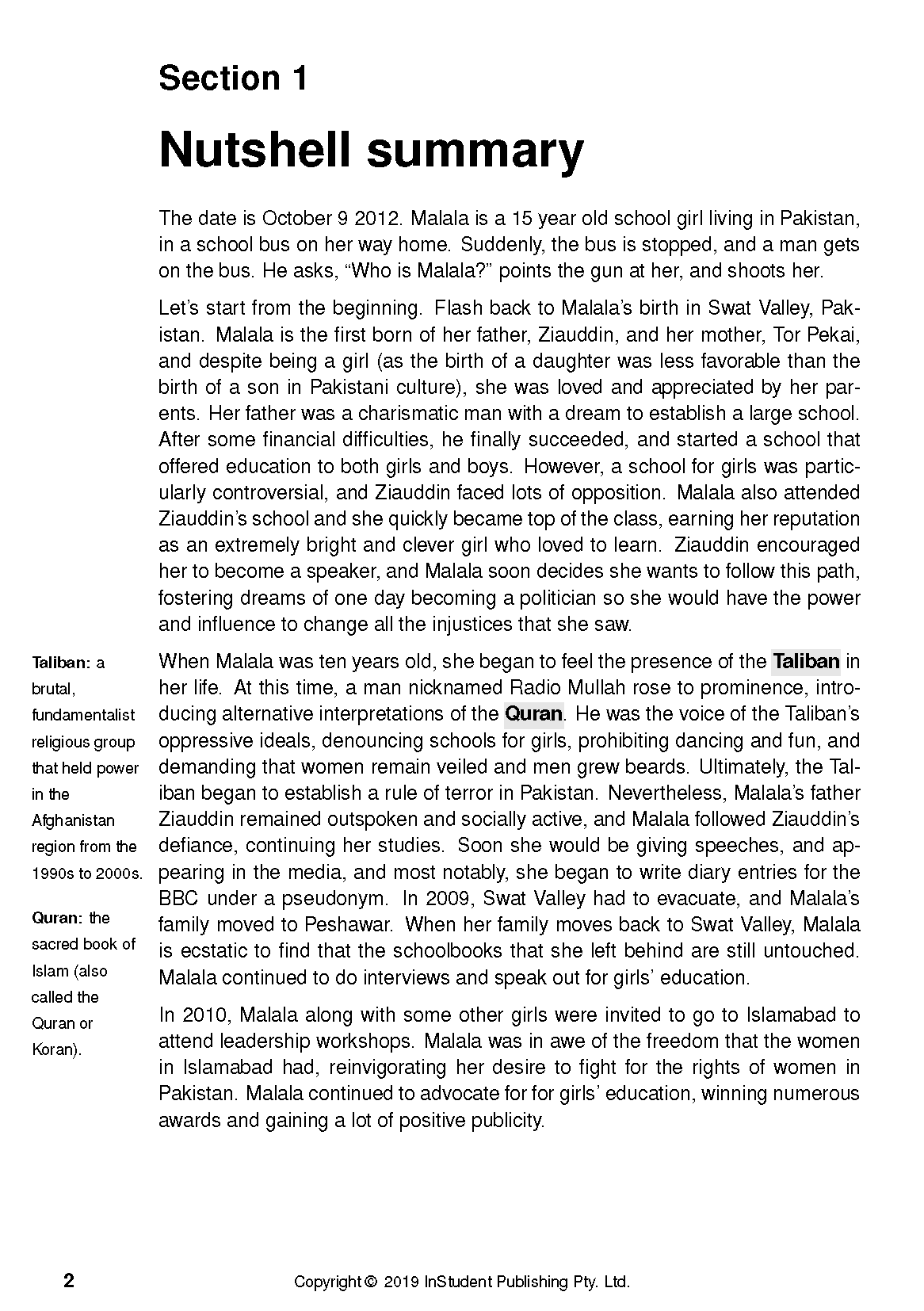 ATAR Notes Text Guide: I Am Malala by Malala Yousafzai - Image 5