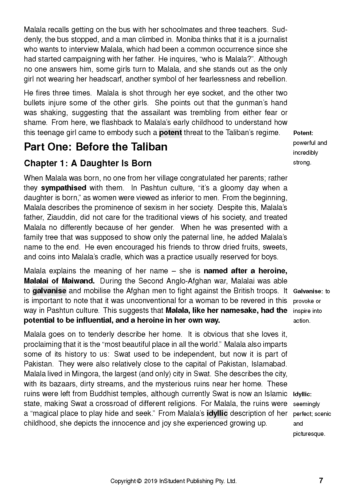 ATAR Notes Text Guide: I Am Malala by Malala Yousafzai - Image 9