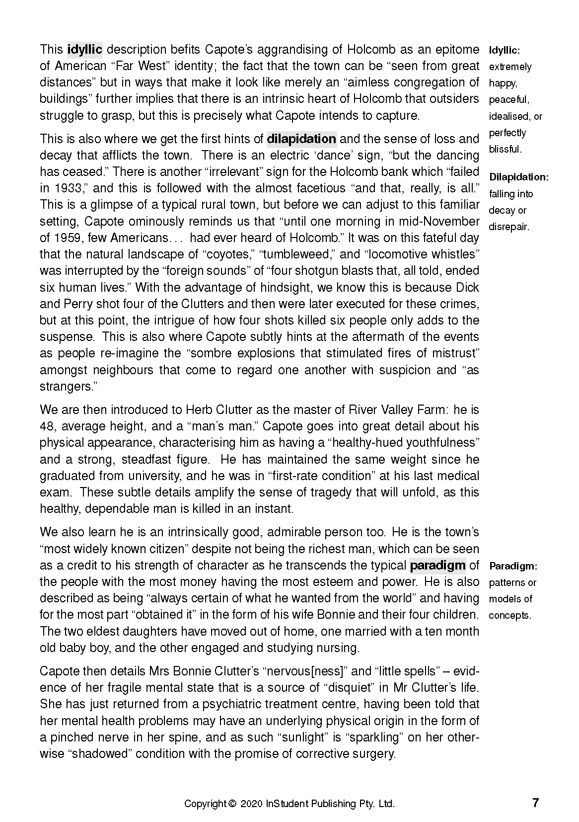 ATAR Notes Text Guide: In Cold Blood by Truman Capote - Image 12