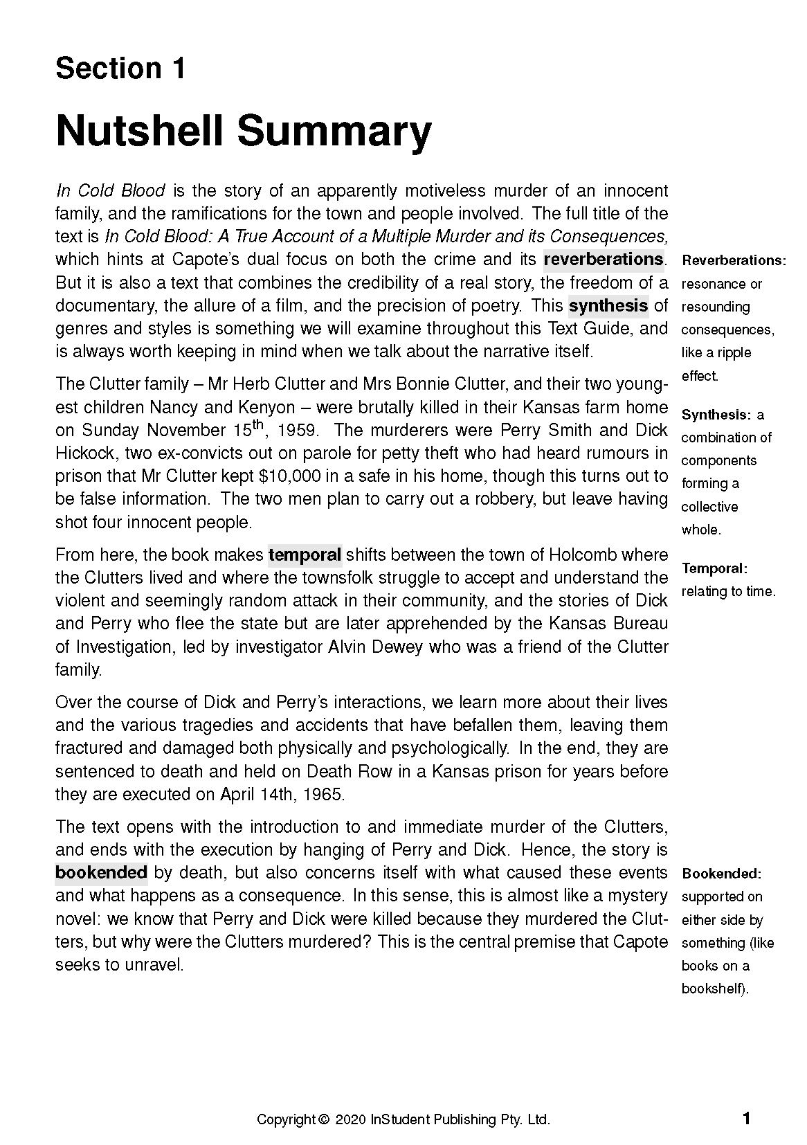 ATAR Notes Text Guide: In Cold Blood by Truman Capote - Image 6