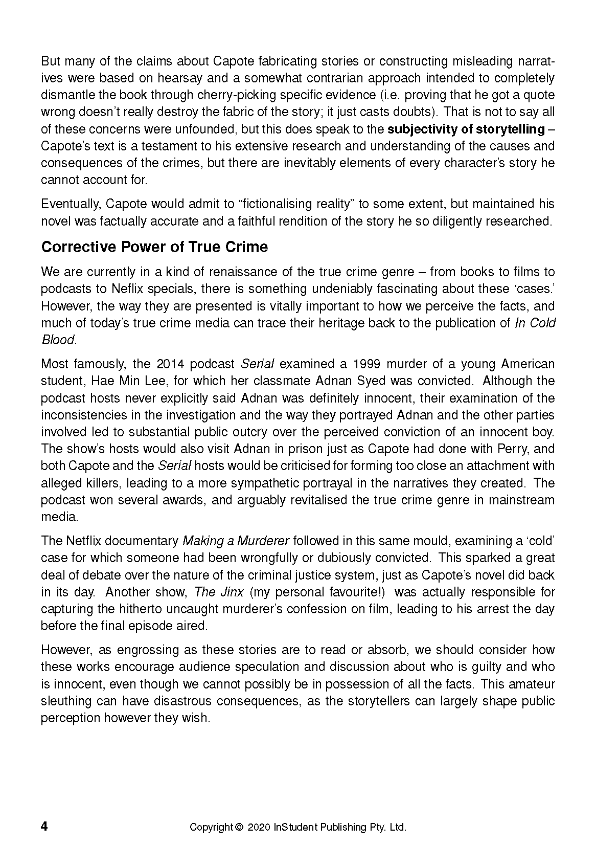 ATAR Notes Text Guide: In Cold Blood by Truman Capote - Image 9