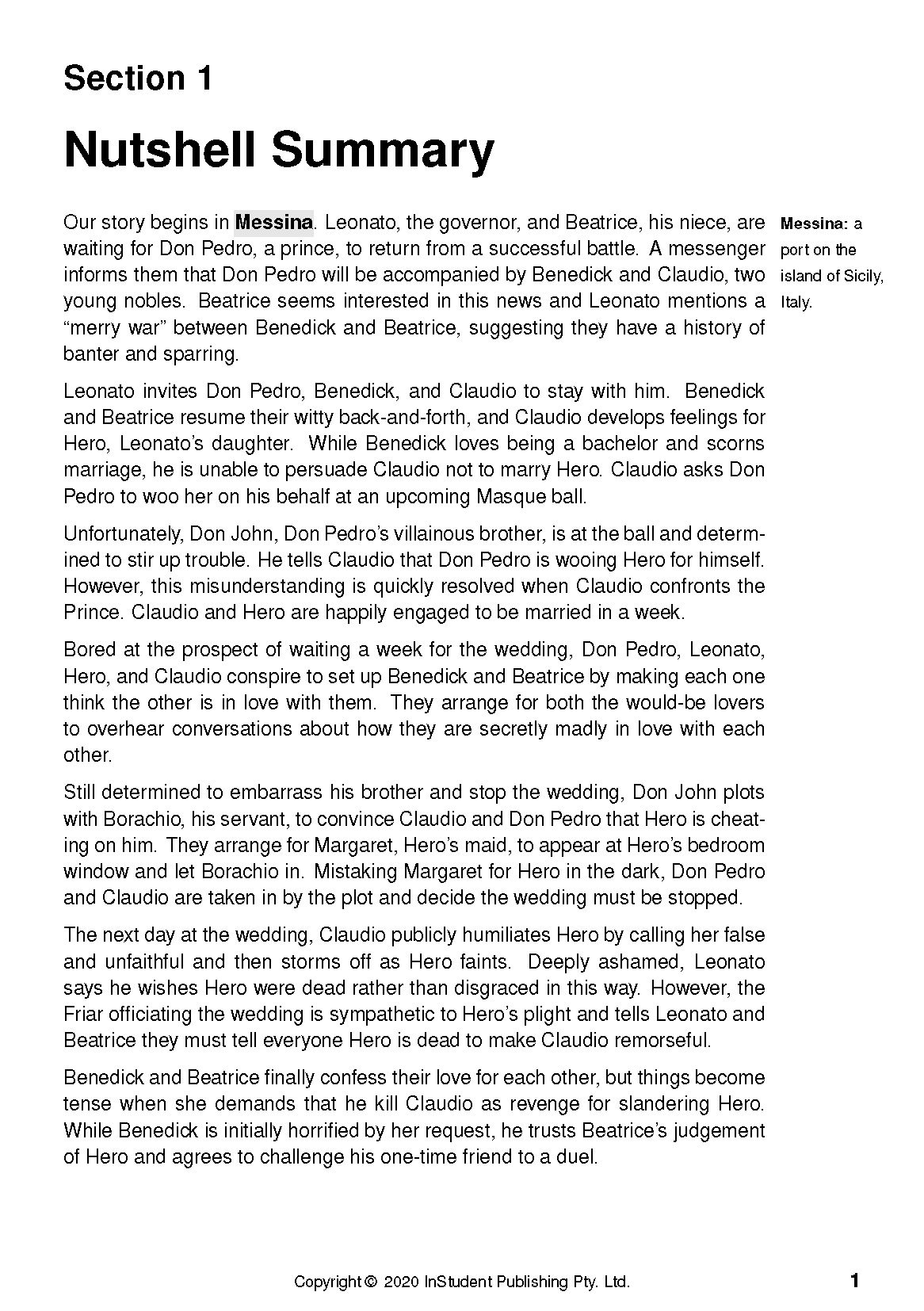 ATAR Notes Text Guide: Much Ado About Nothing by William Shakespeare - Image 5