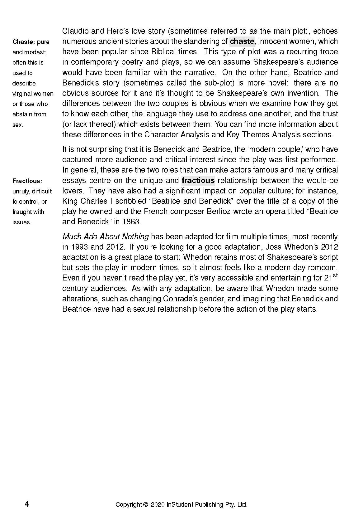 ATAR Notes Text Guide: Much Ado About Nothing by William Shakespeare - Image 8