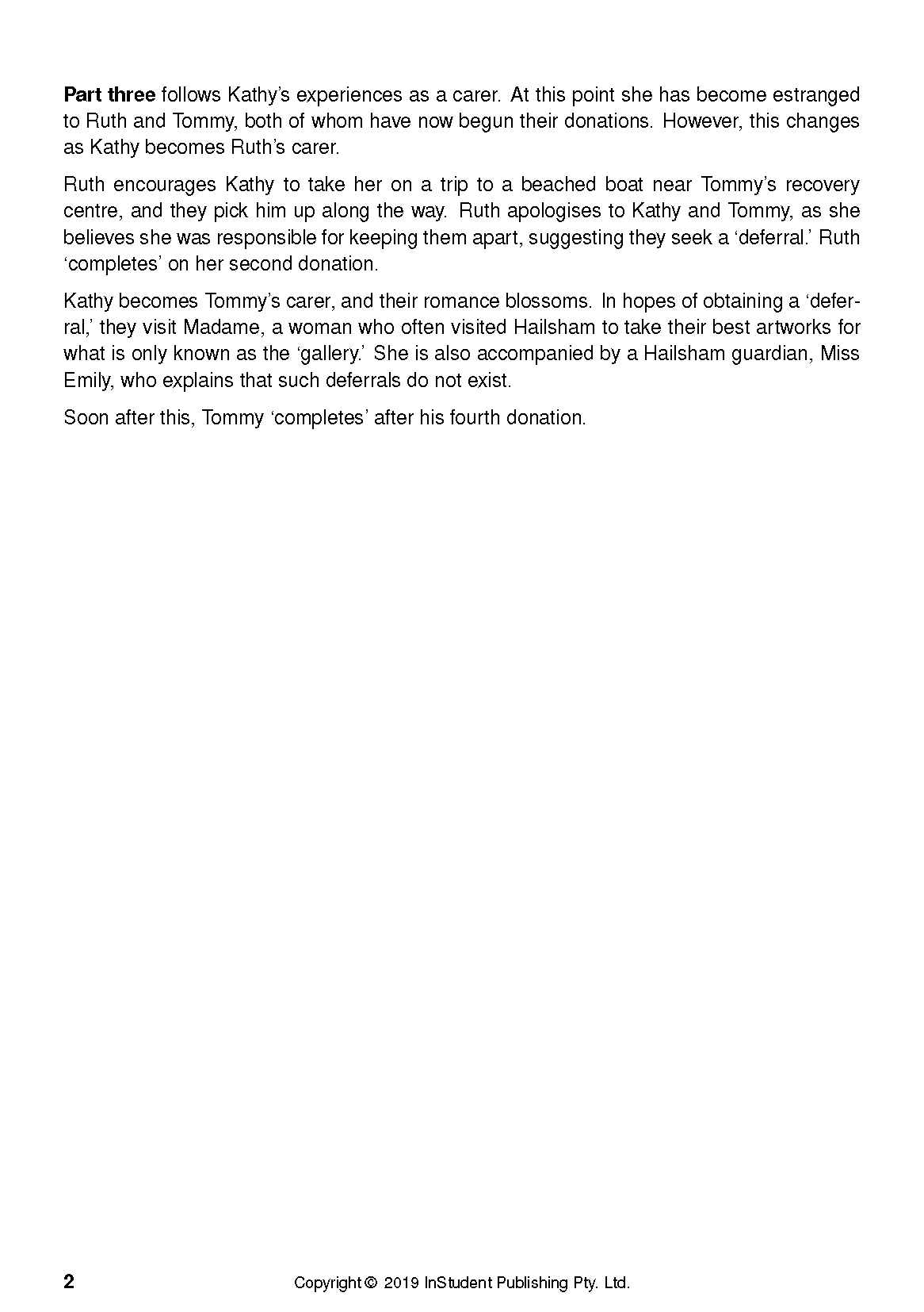 ATAR Notes Text Guide: Never Let Me Go by Kazuo Ishiguro - Image 6