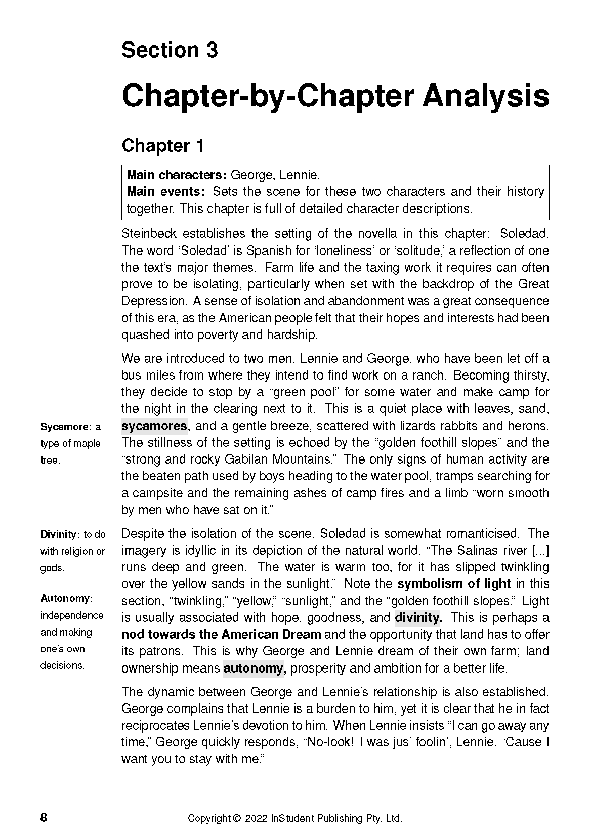 ATAR Notes Text Guide: Of Mice and Men by John Steinbeck - Image 10