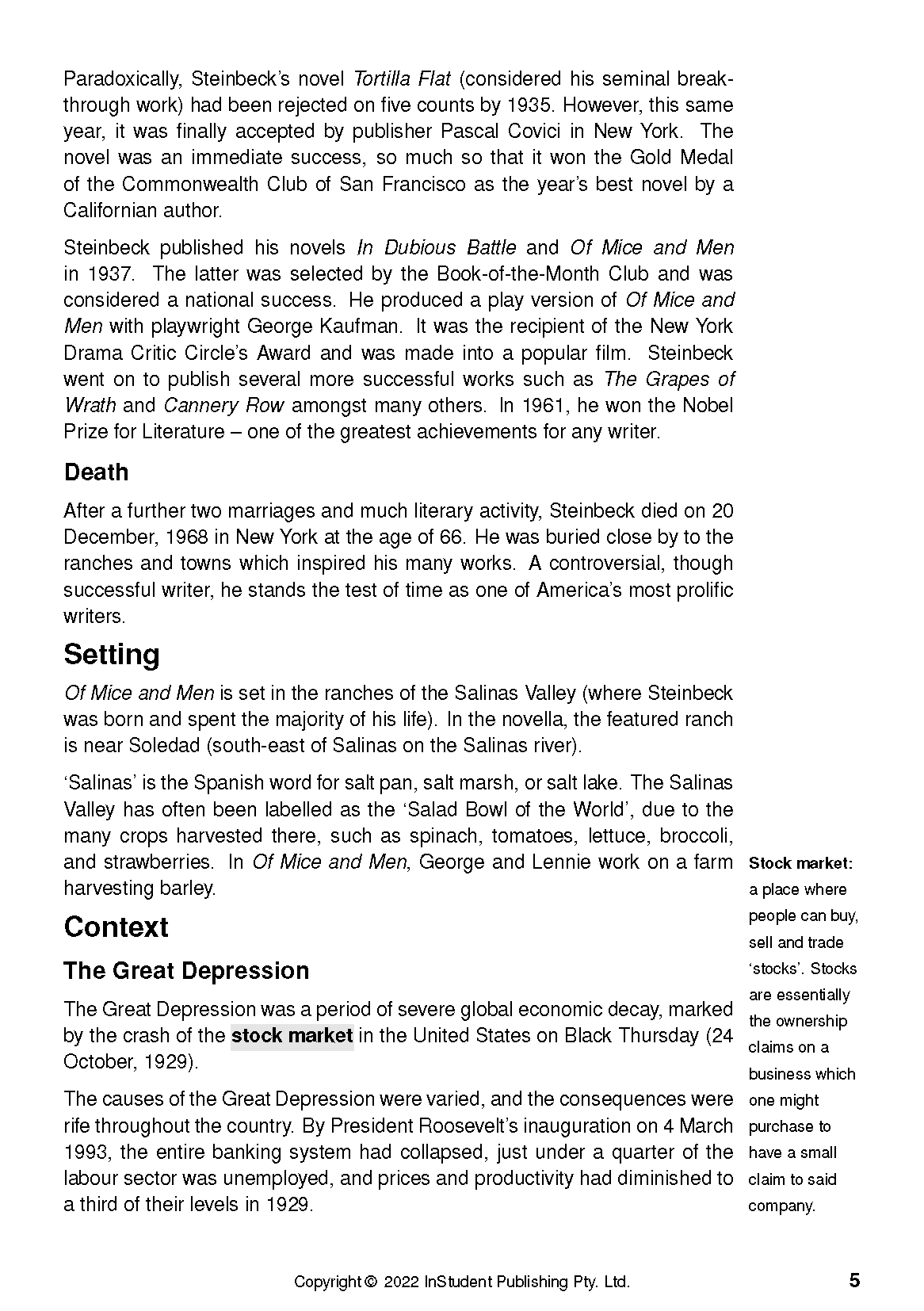 ATAR Notes Text Guide: Of Mice and Men by John Steinbeck - Image 9