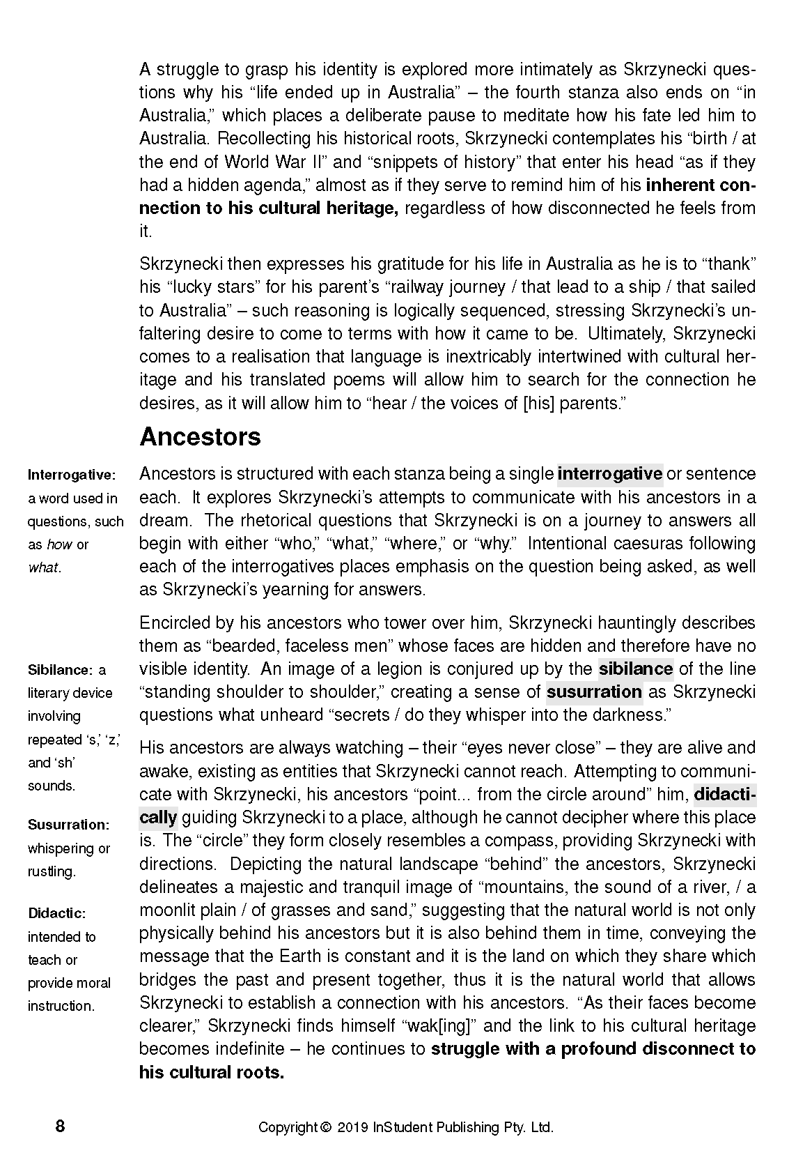 ATAR Notes Text Guide: Old/New World by Peter Skrzynecki - Image 13