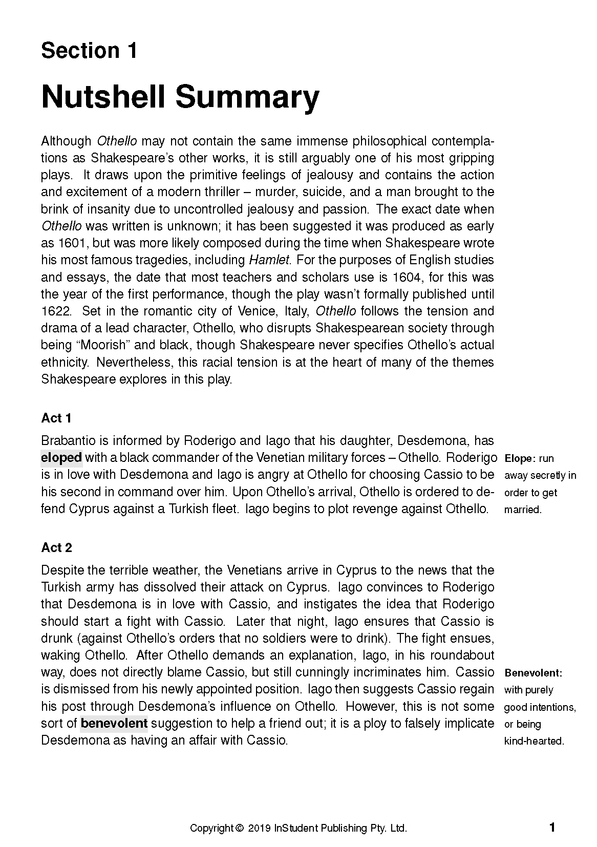 ATAR Notes Text Guide: Othello by William Shakespeare - Image 5