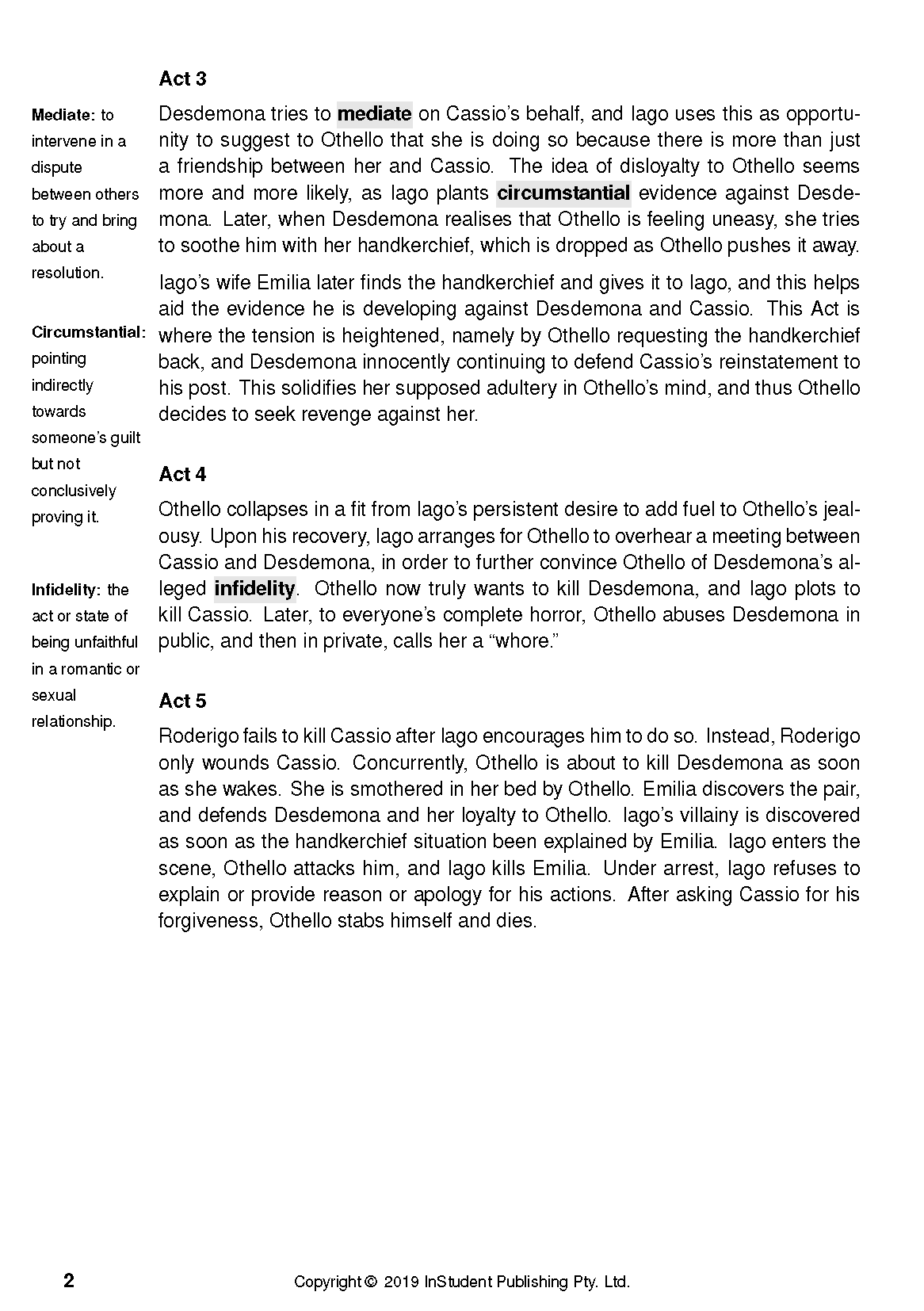 ATAR Notes Text Guide: Othello by William Shakespeare - Image 6