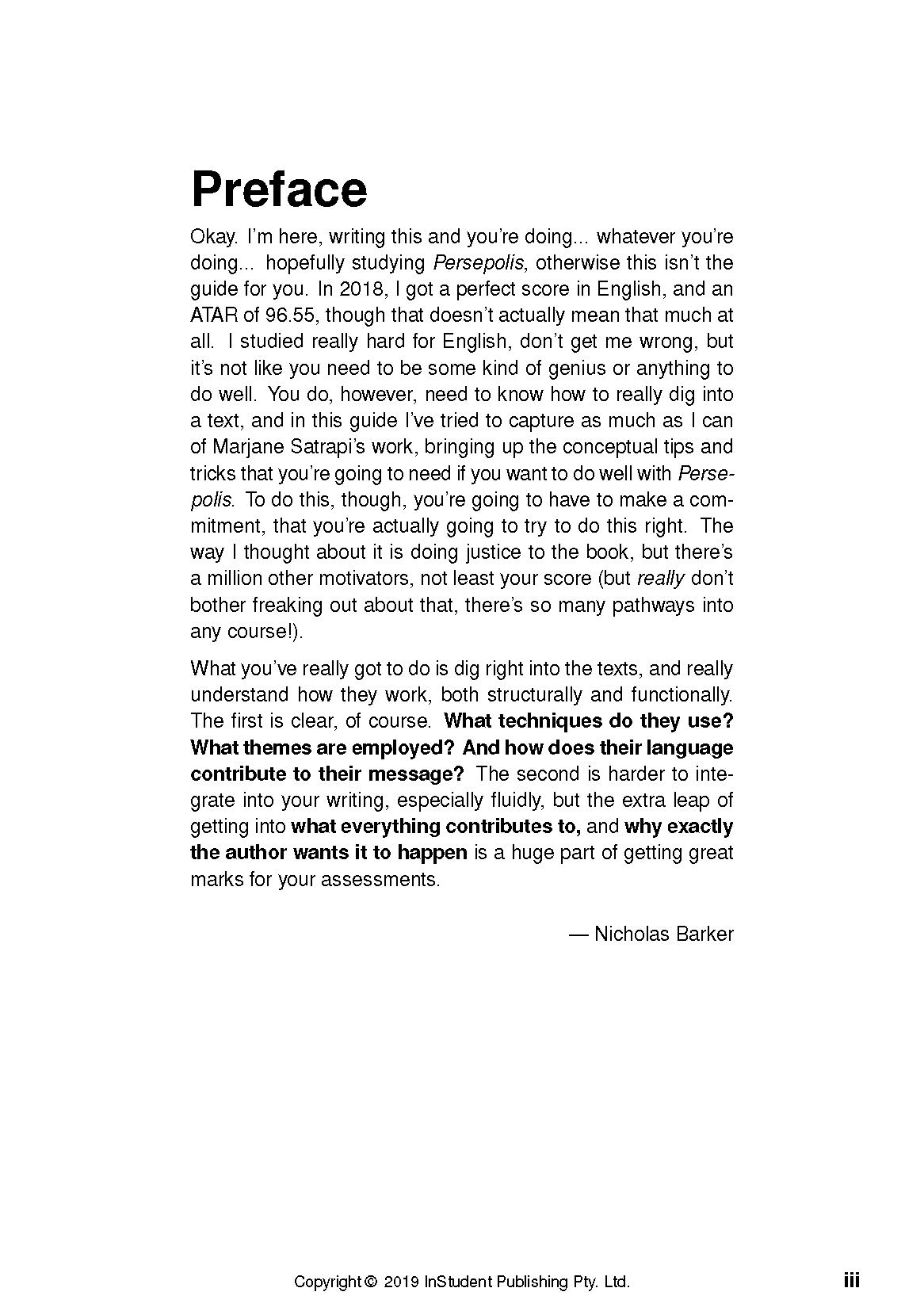 ATAR Notes Text Guide: Persepolis by Marjane Satrapi - Image 2