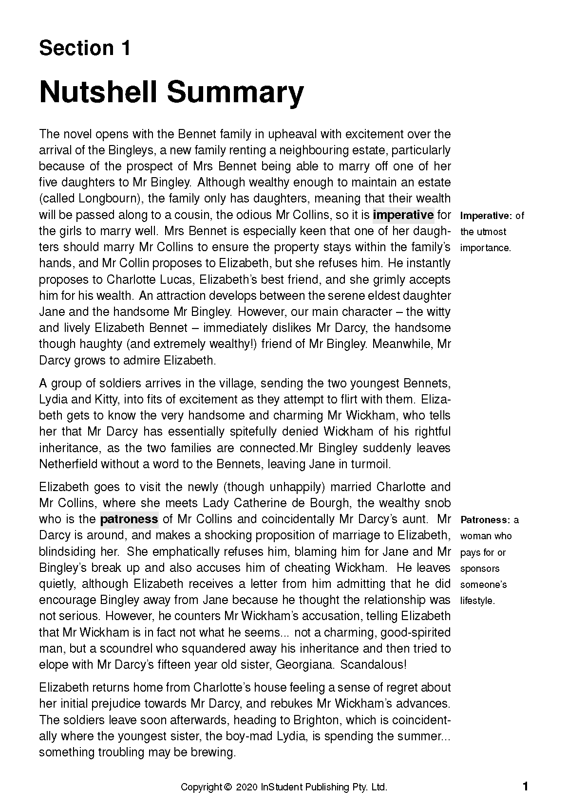 ATAR Notes Text Guide: Pride and Prejudice by Jane Austen - Image 5